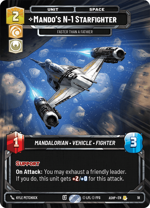 Mando's N-1 Starfighter, Faster than a Fathier — Ashes of the Empire - OP Promo 018