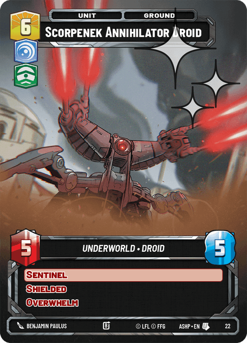 Scorpenek Annihilator Droid — Ashes of the Empire - OP Promo 022