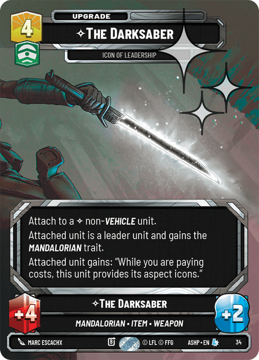 The Darksaber, Icon of Leadership — Ashes of the Empire - OP Promo 034