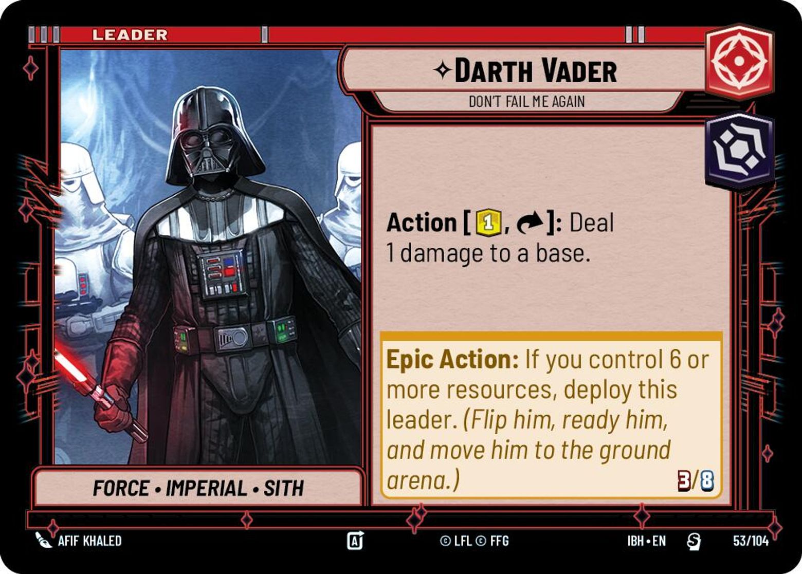 Darth Vader, Don't Fail Me Again — Intro Battle: Hoth 53