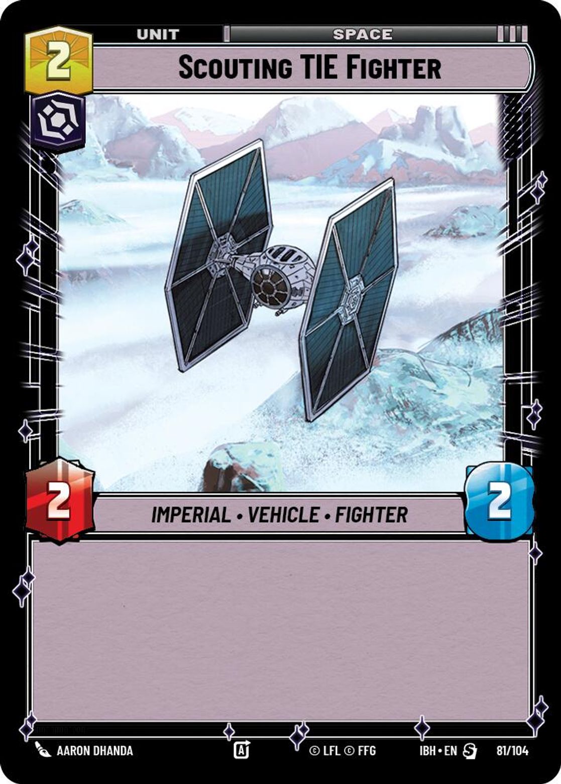 Scouting TIE Fighter — Intro Battle: Hoth 81