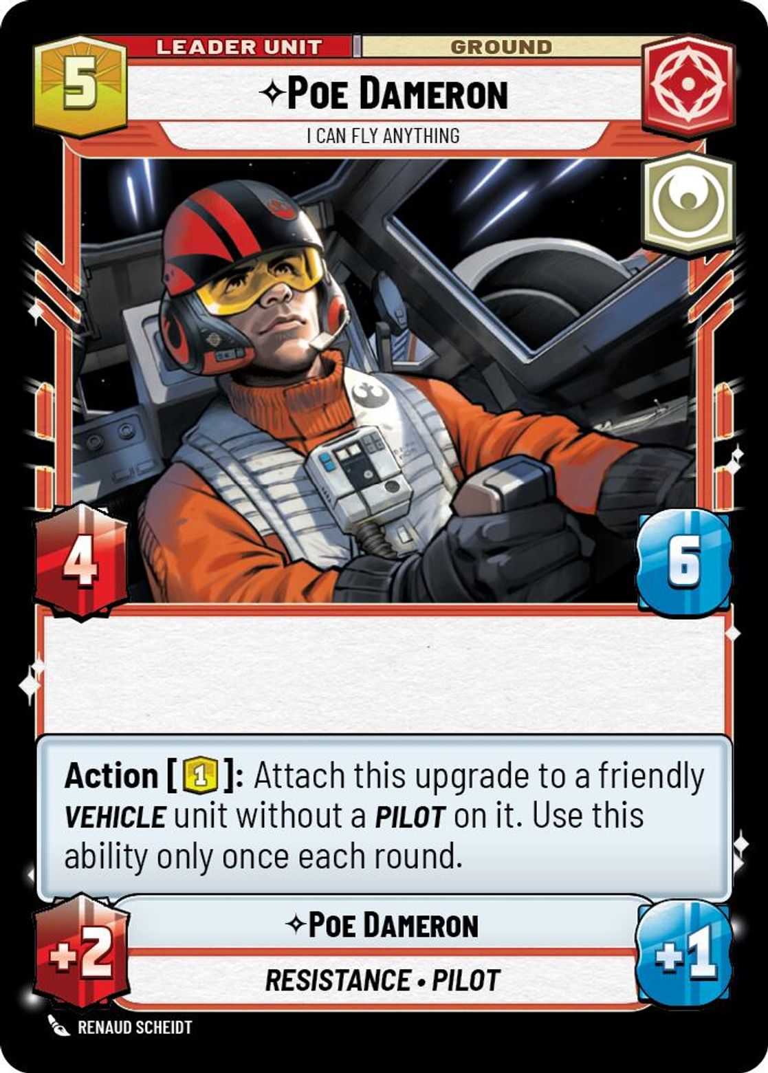 Poe Dameron, I Can Fly Anything (verso)