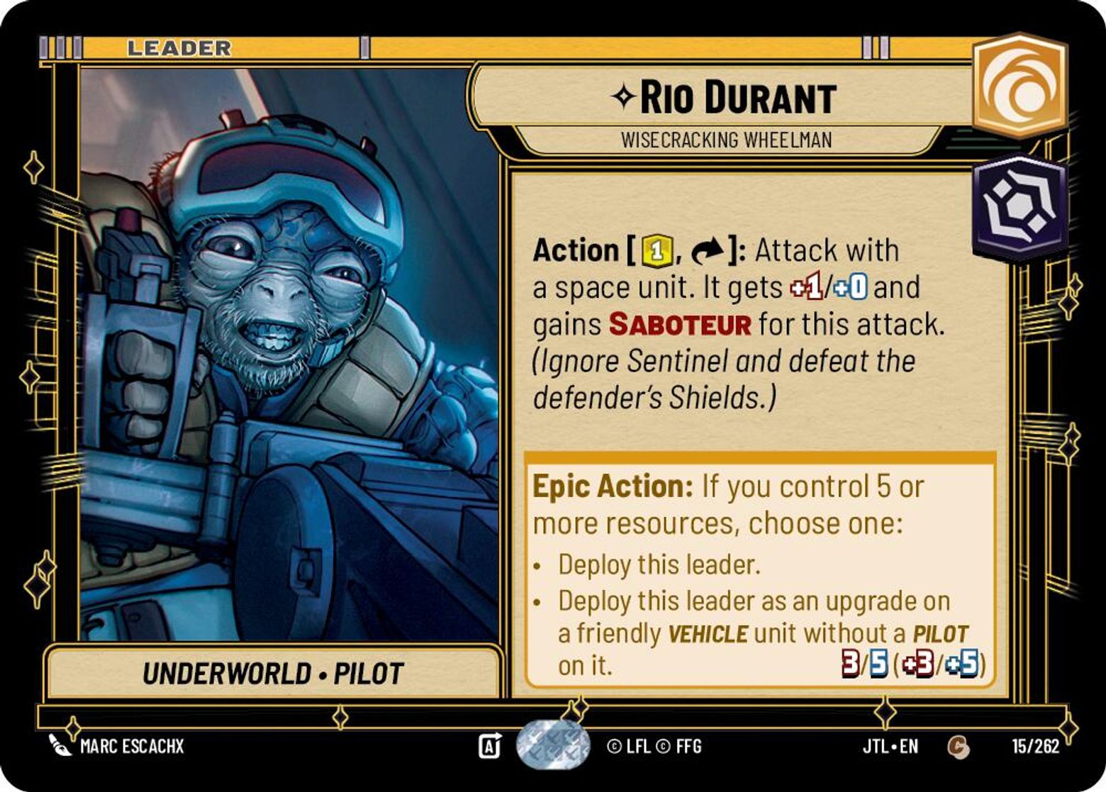 Rio Durant, Wisecracking Wheelman — Jump To Lightspeed 015