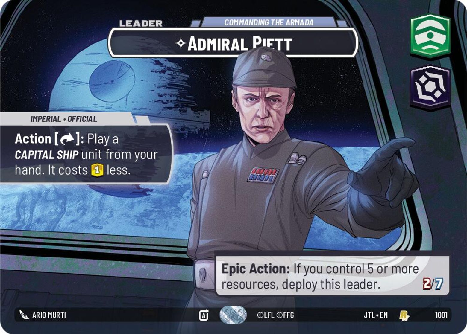 Admiral Piett, Commanding the Armada — Jump To Lightspeed 1001