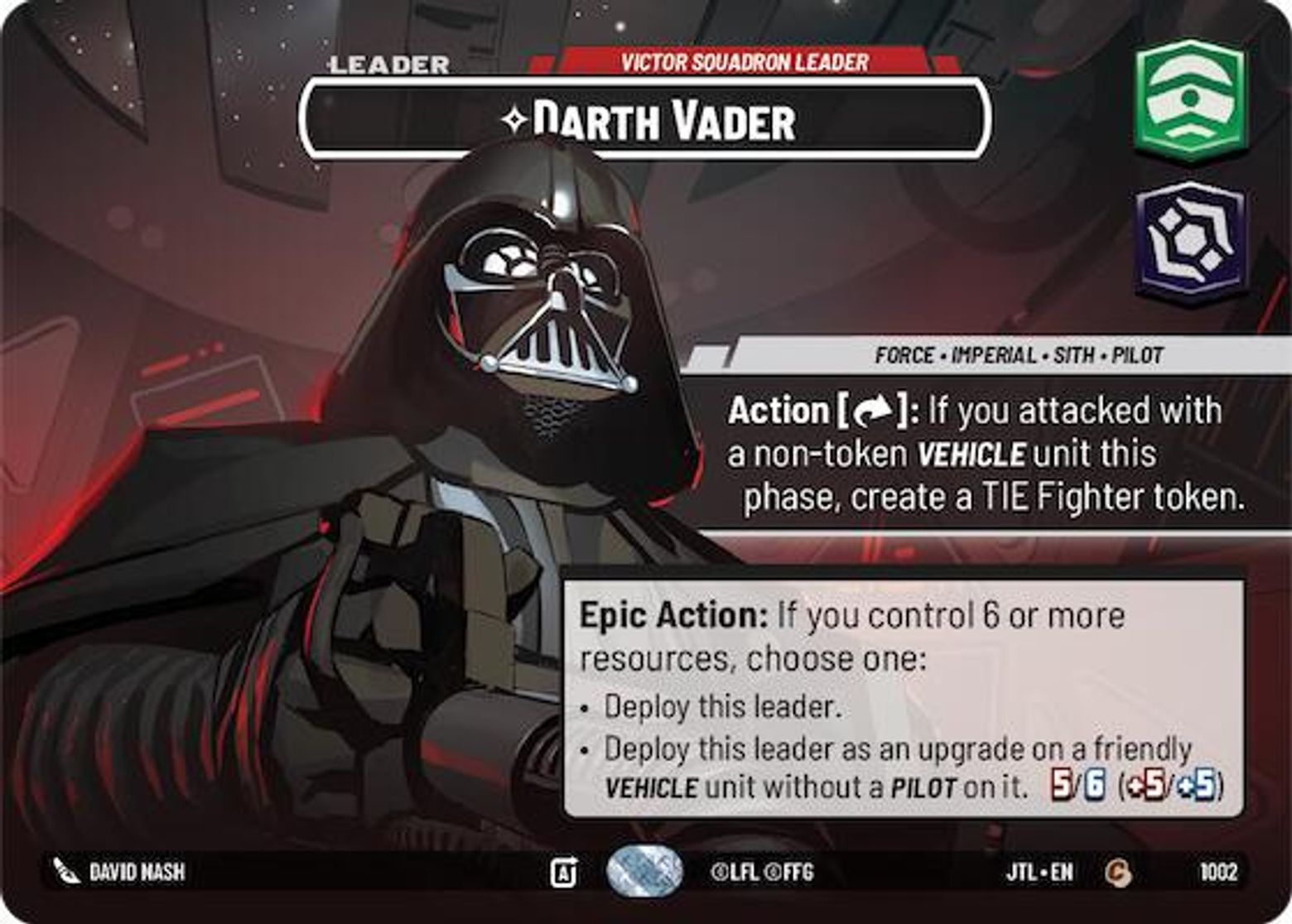 Darth Vader, Victor Squadron Leader — Jump To Lightspeed 1002