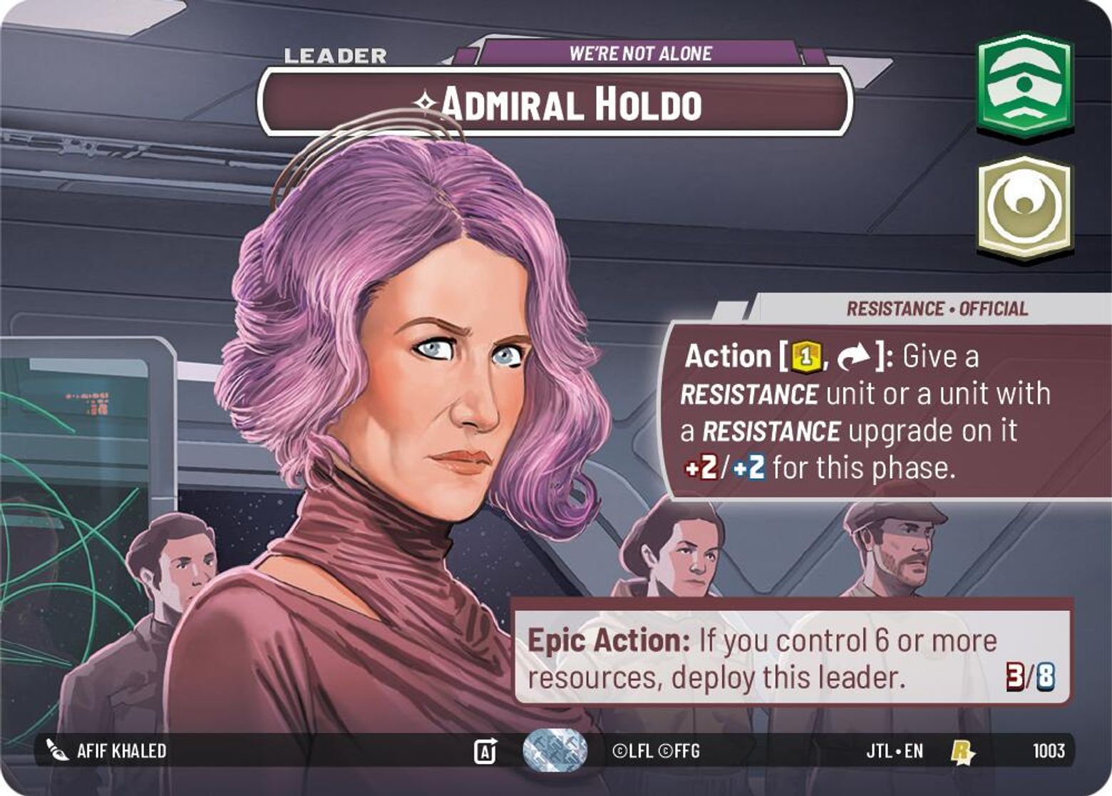 Admiral Holdo, We're Not Alone — Jump To Lightspeed 1003
