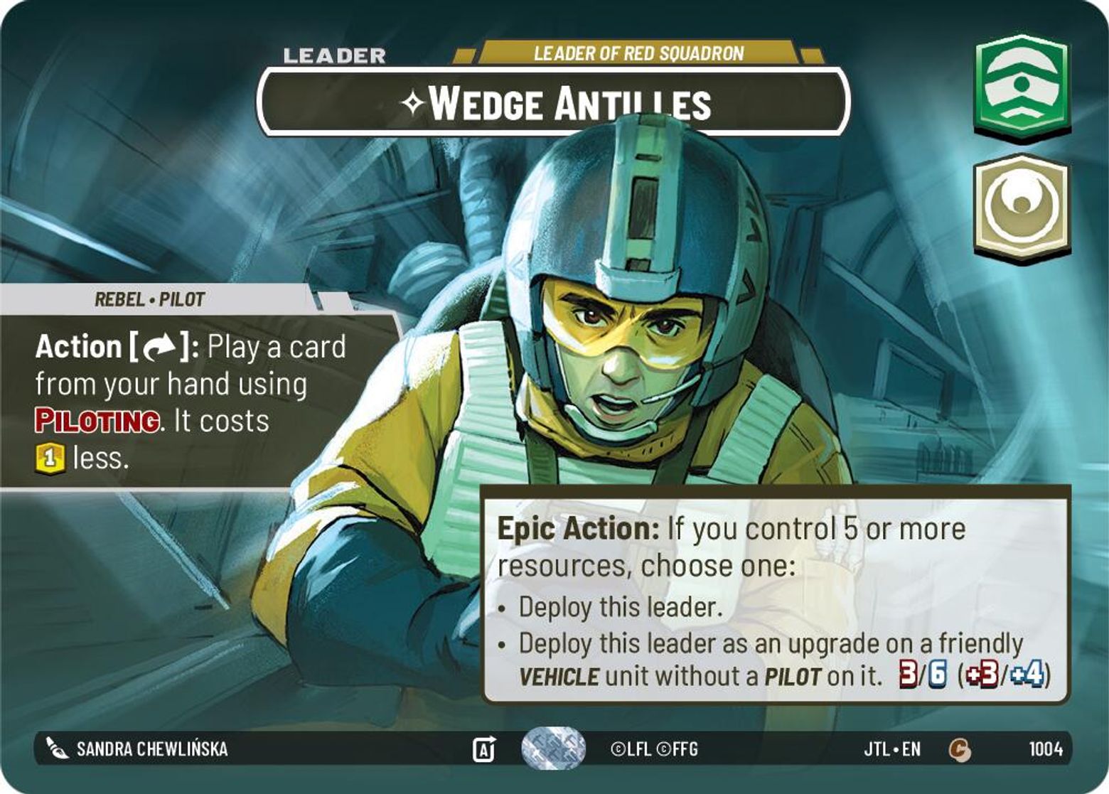 Wedge Antilles, Leader of Red Squadron — Jump To Lightspeed 1004