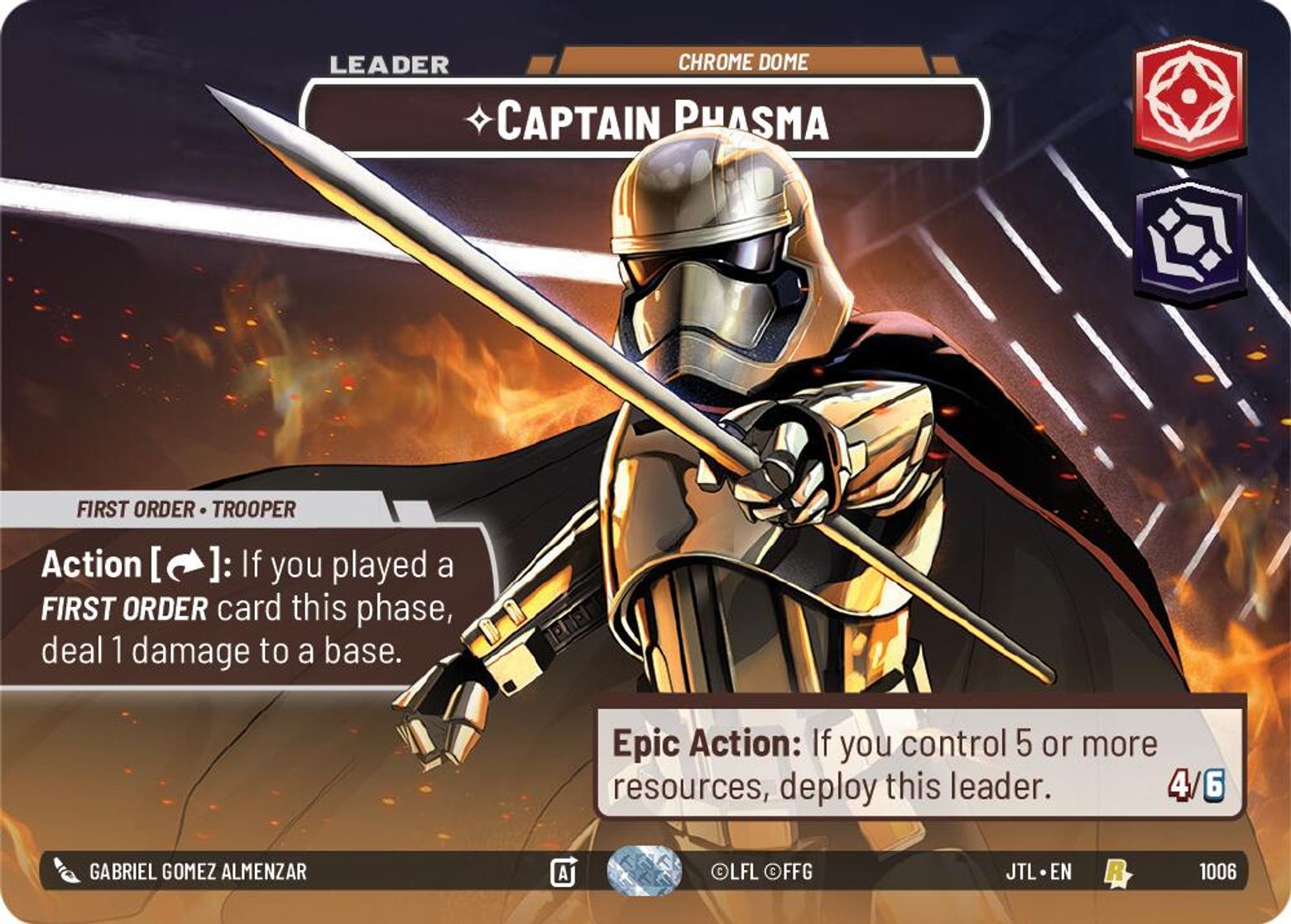 Captain Phasma, Chrome Dome — Jump To Lightspeed 1006