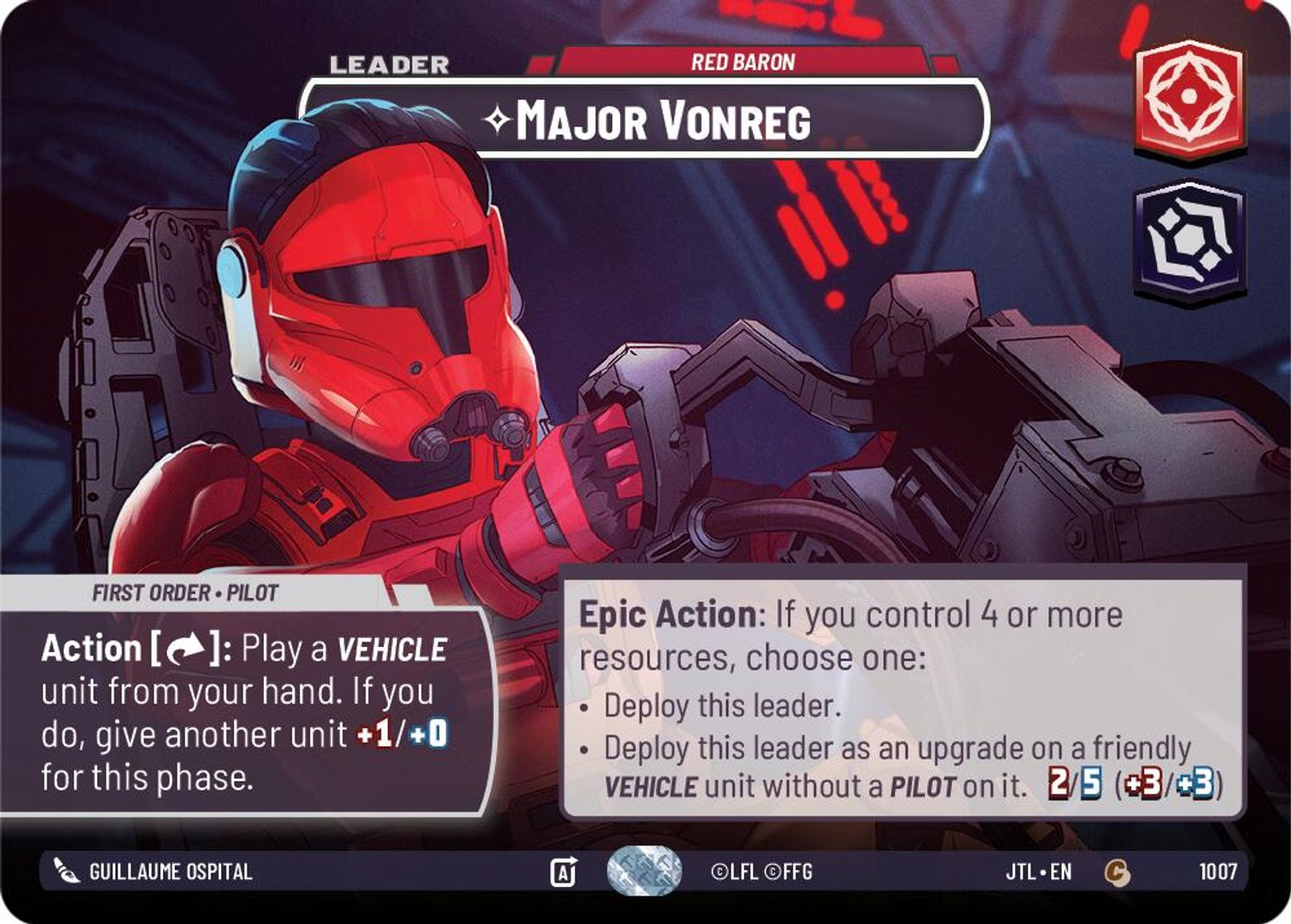 Major Vonreg, Red Baron — Jump To Lightspeed 1007