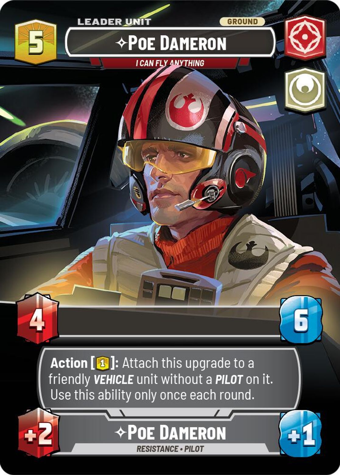 Poe Dameron, I Can Fly Anything (verso)