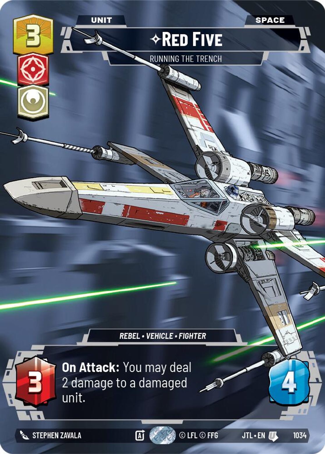 Red Five, Running the Trench — Jump To Lightspeed 1034