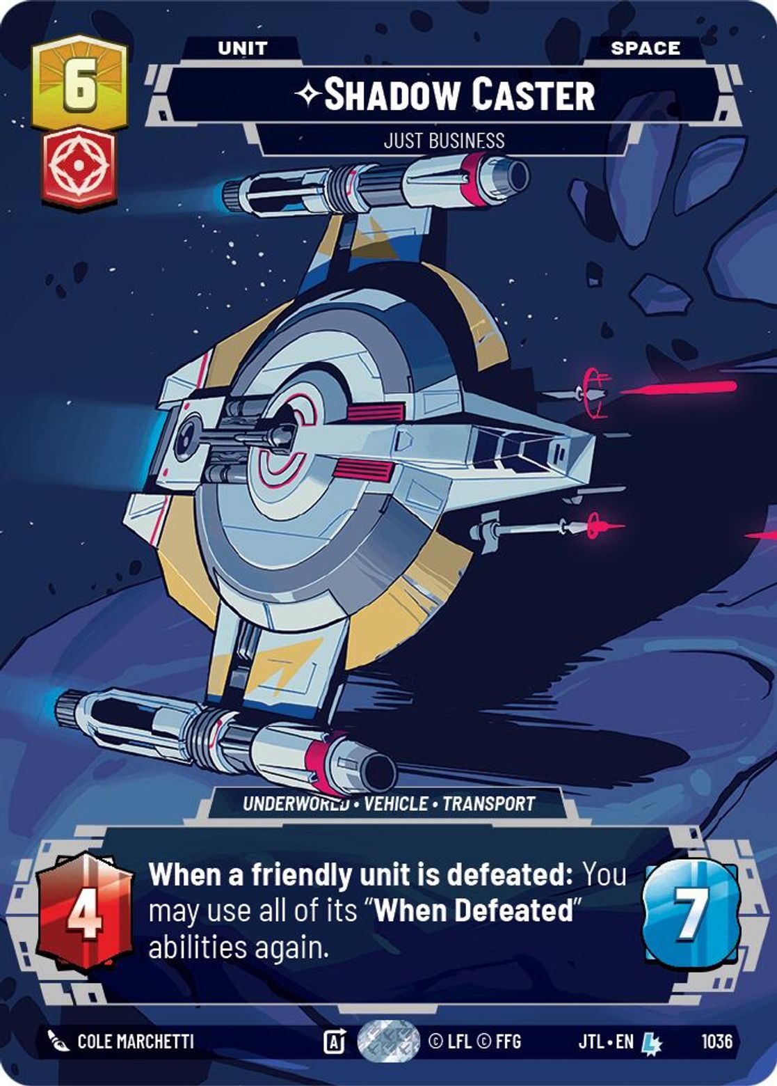 Shadow Caster, Just Business — Jump To Lightspeed 1036