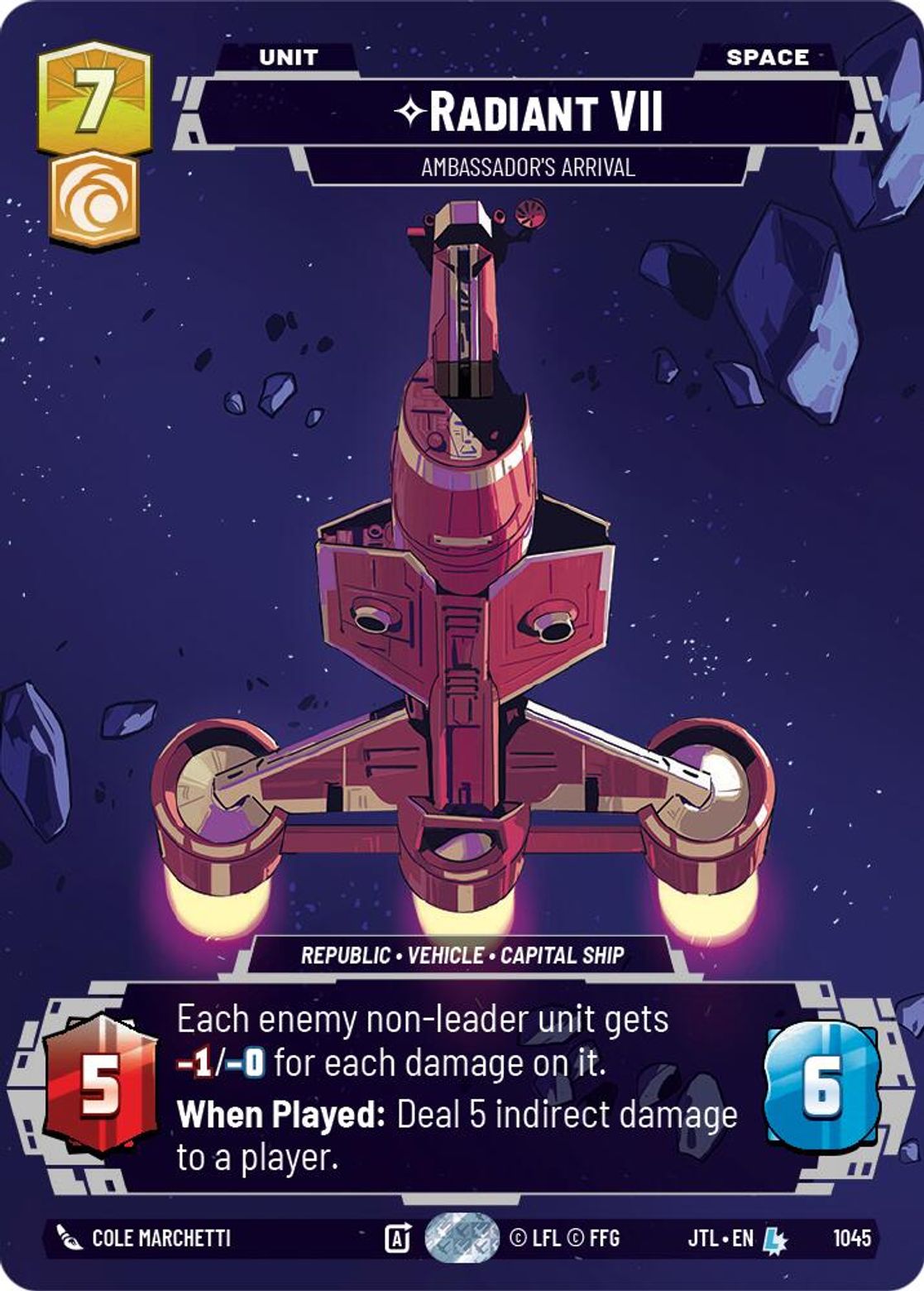 Radiant VII, Ambassadors' Arrival — Jump To Lightspeed 1045