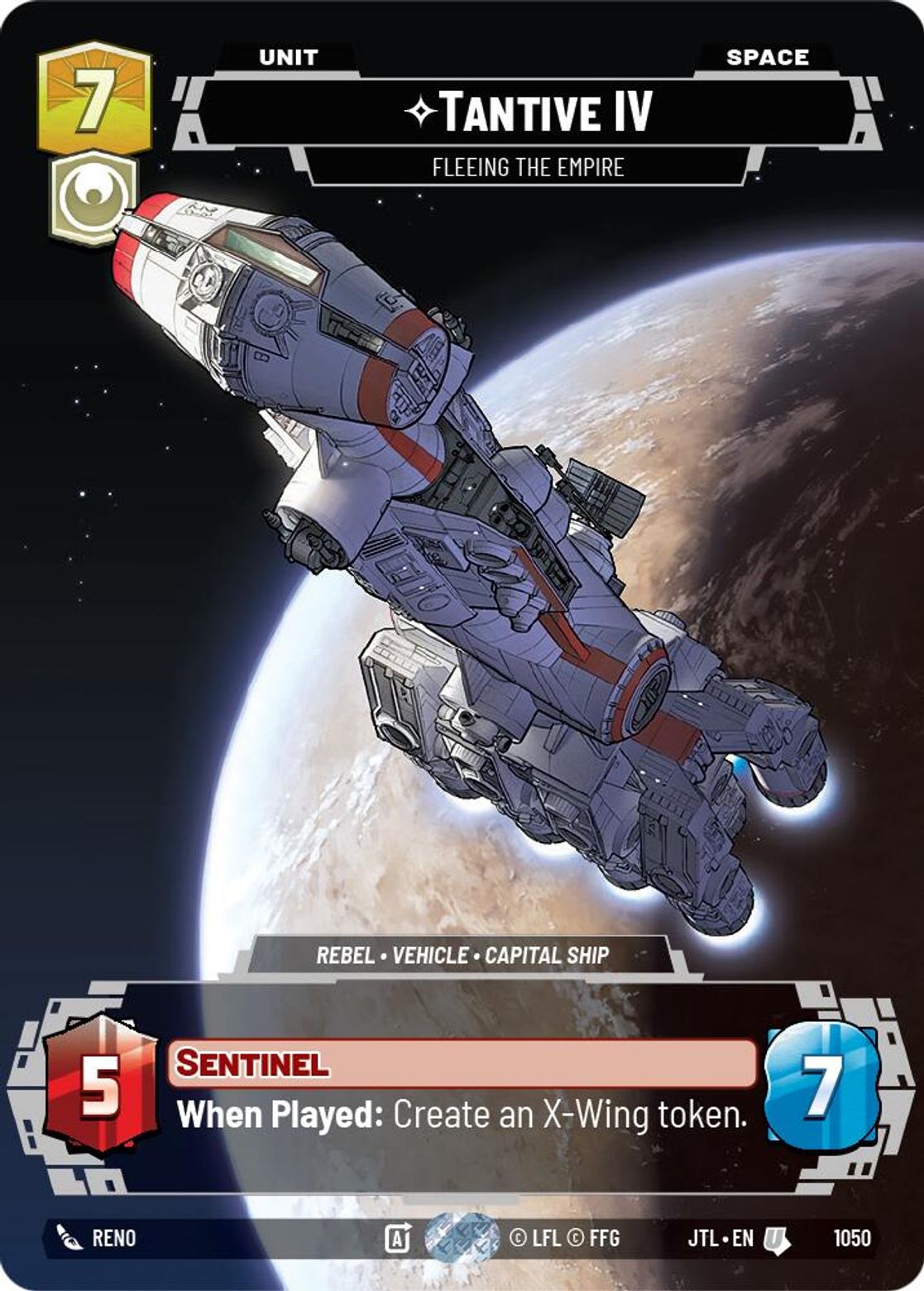 Tantive IV, Fleeing the Empire — Jump To Lightspeed 1050