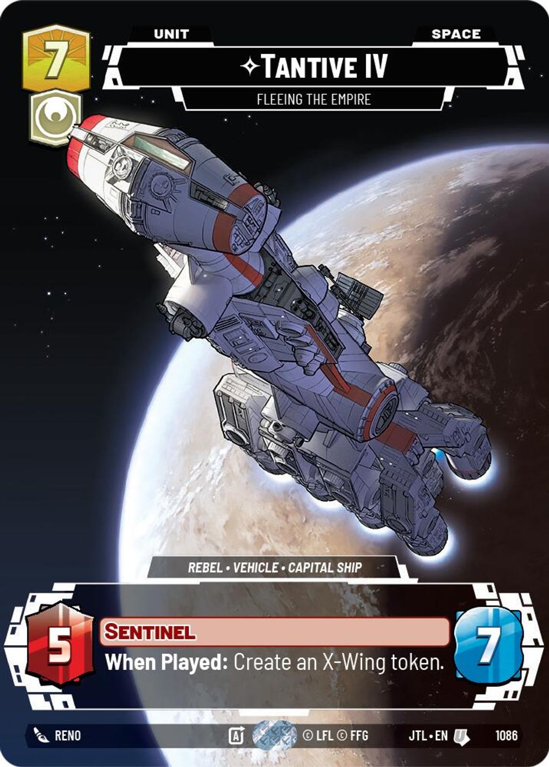 Tantive IV, Fleeing the Empire — Jump To Lightspeed 1086
