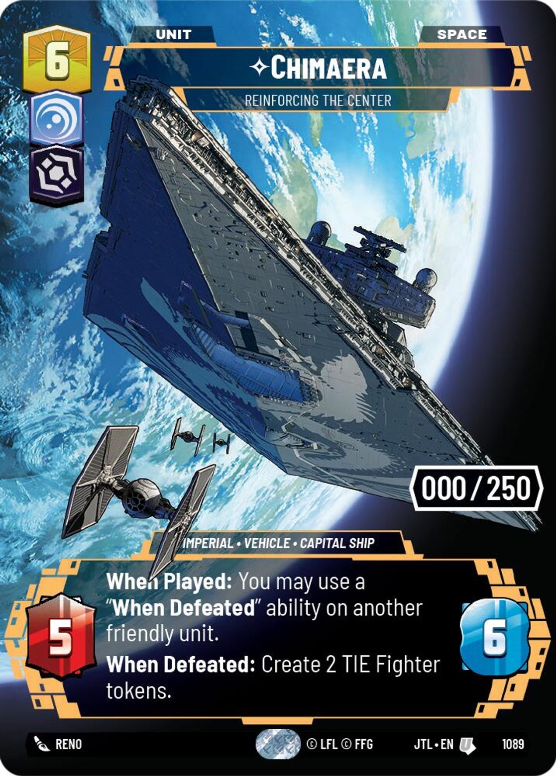 Chimaera, Reinforcing the Center — Jump To Lightspeed 1089