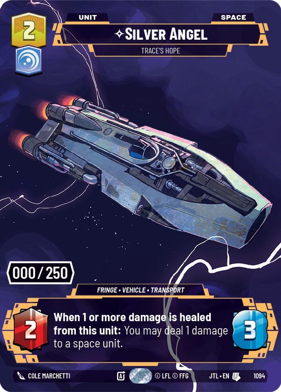 Silver Angel, Trace's Hope — Jump To Lightspeed 1094