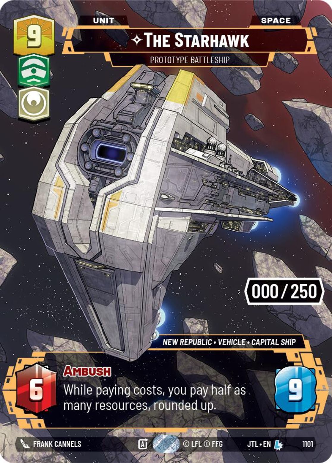 The Starhawk, Prototype Battleship — Jump To Lightspeed 1101