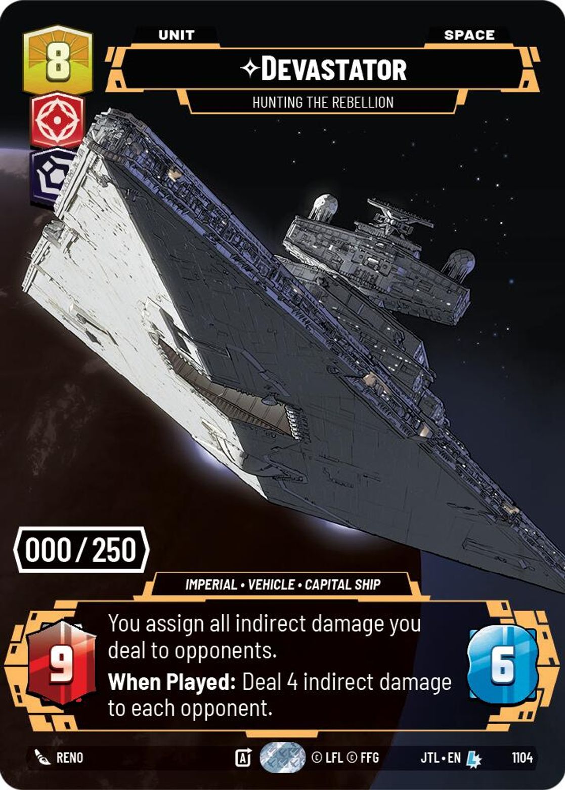 Devastator, Hunting the Rebellion — Jump To Lightspeed 1104