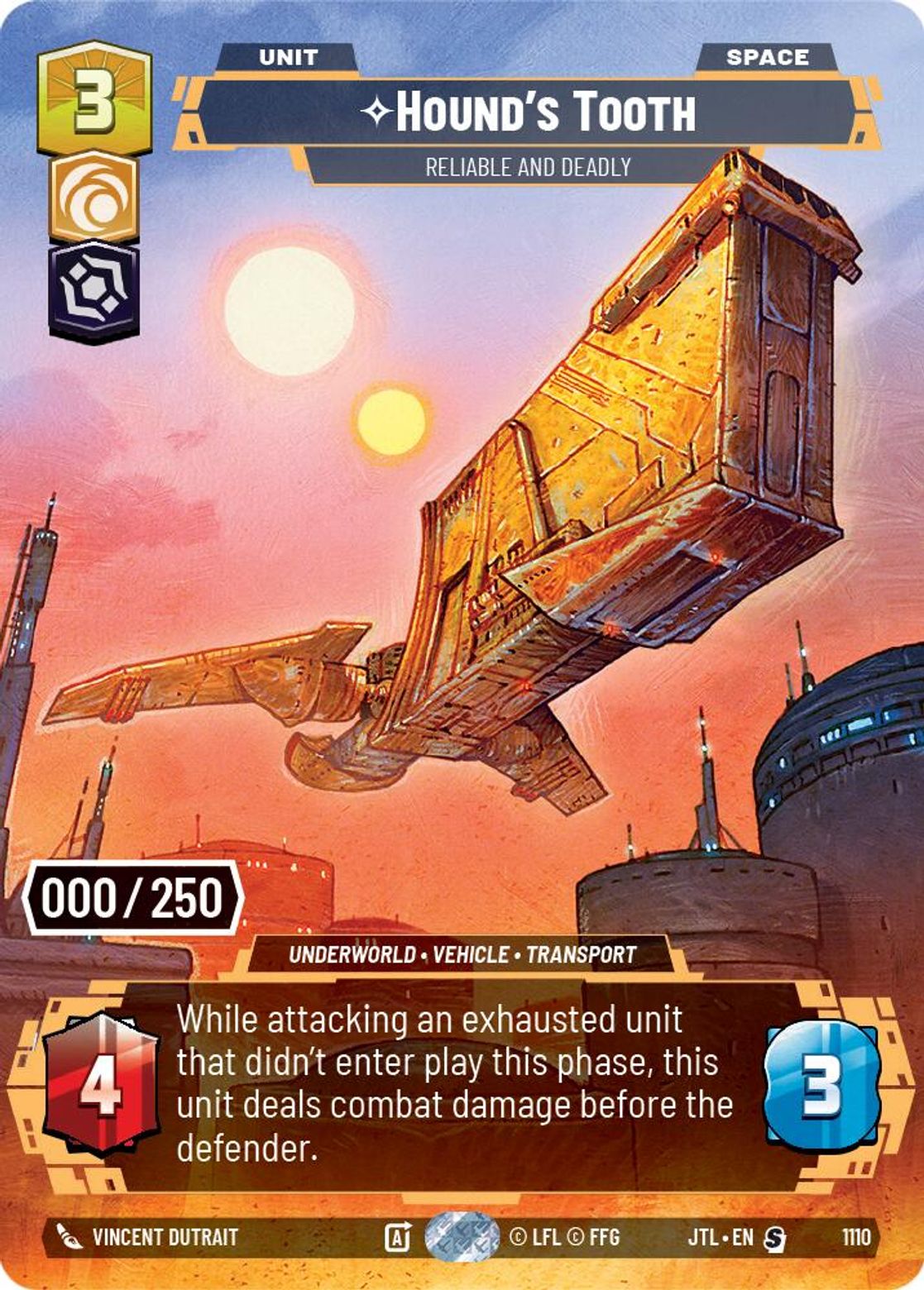 Hound's Tooth, Reliable and Deadly — Jump To Lightspeed 1110