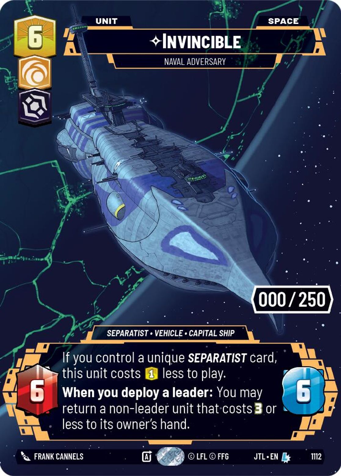 Invincible, Naval Adversary — Jump To Lightspeed 1112