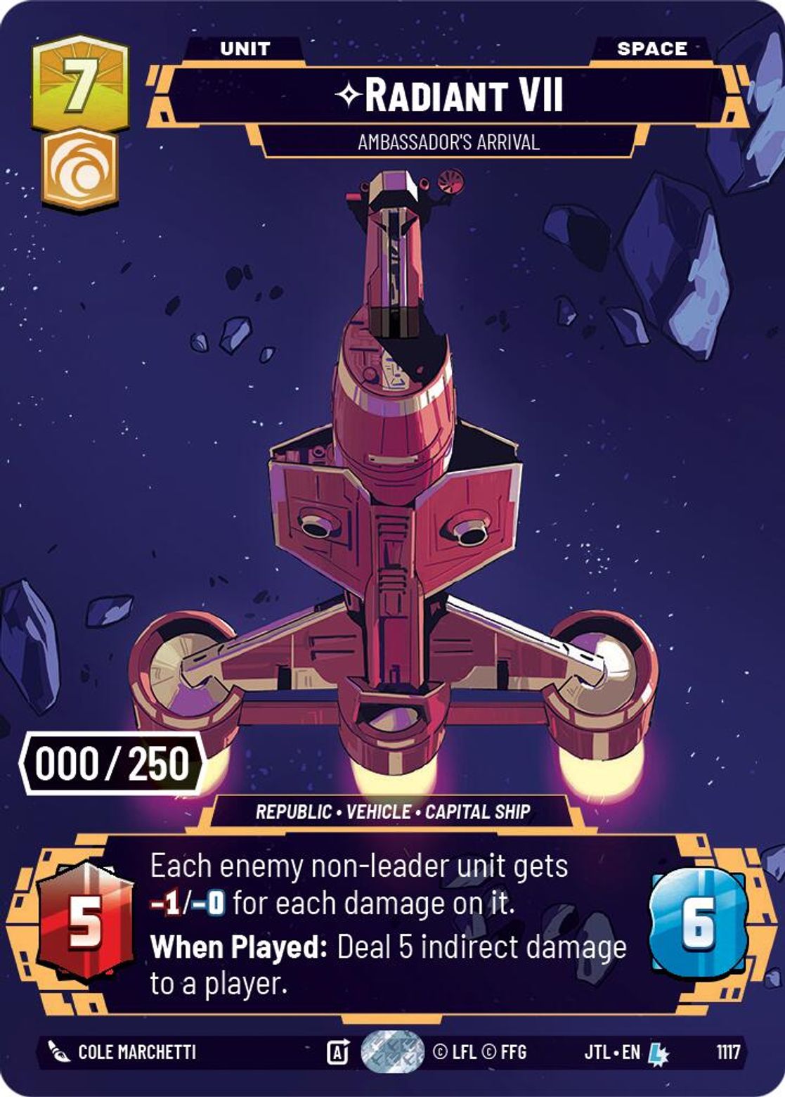 Radiant VII, Ambassadors' Arrival — Jump To Lightspeed 1117