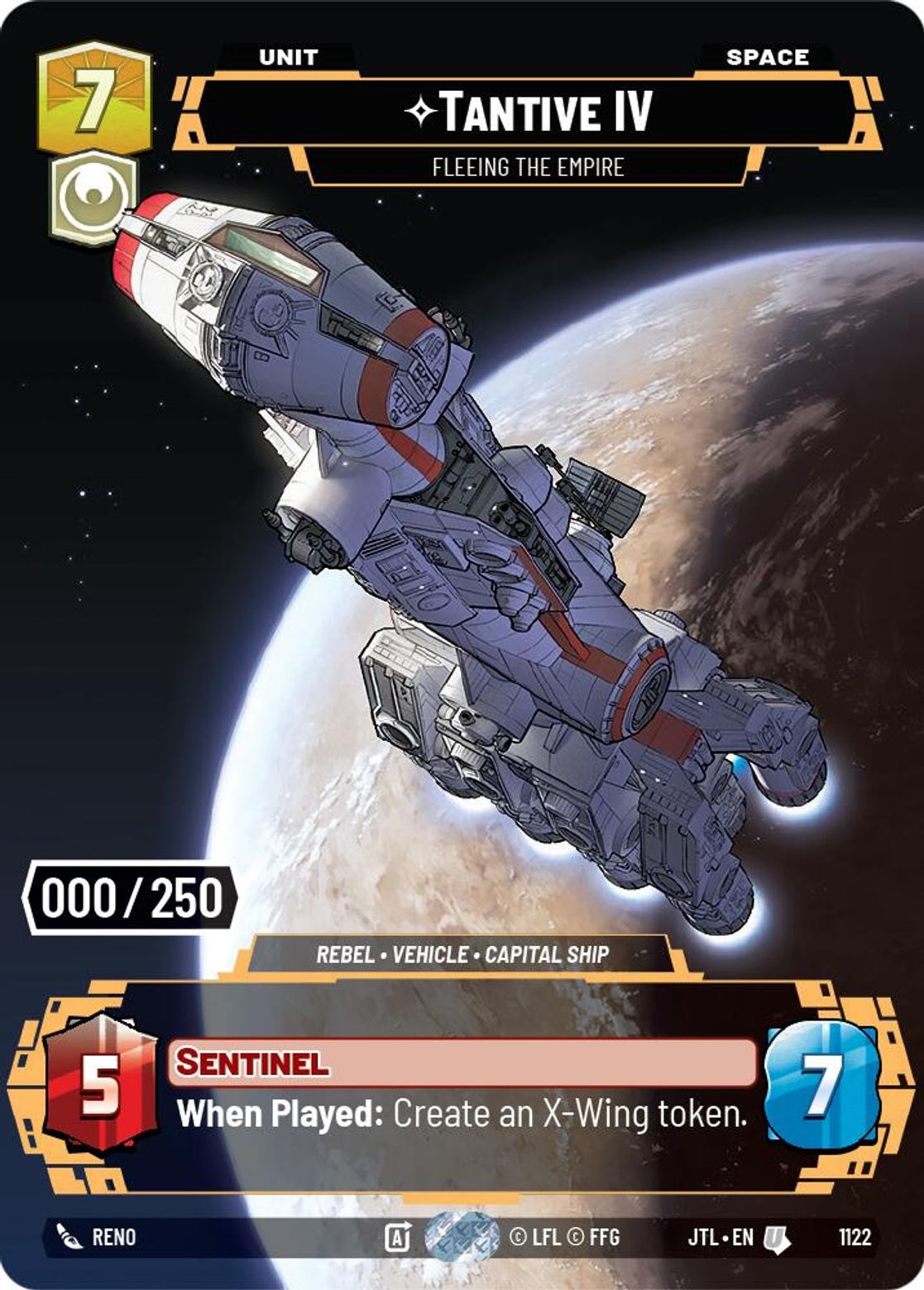 Tantive IV, Fleeing the Empire — Jump To Lightspeed 1122