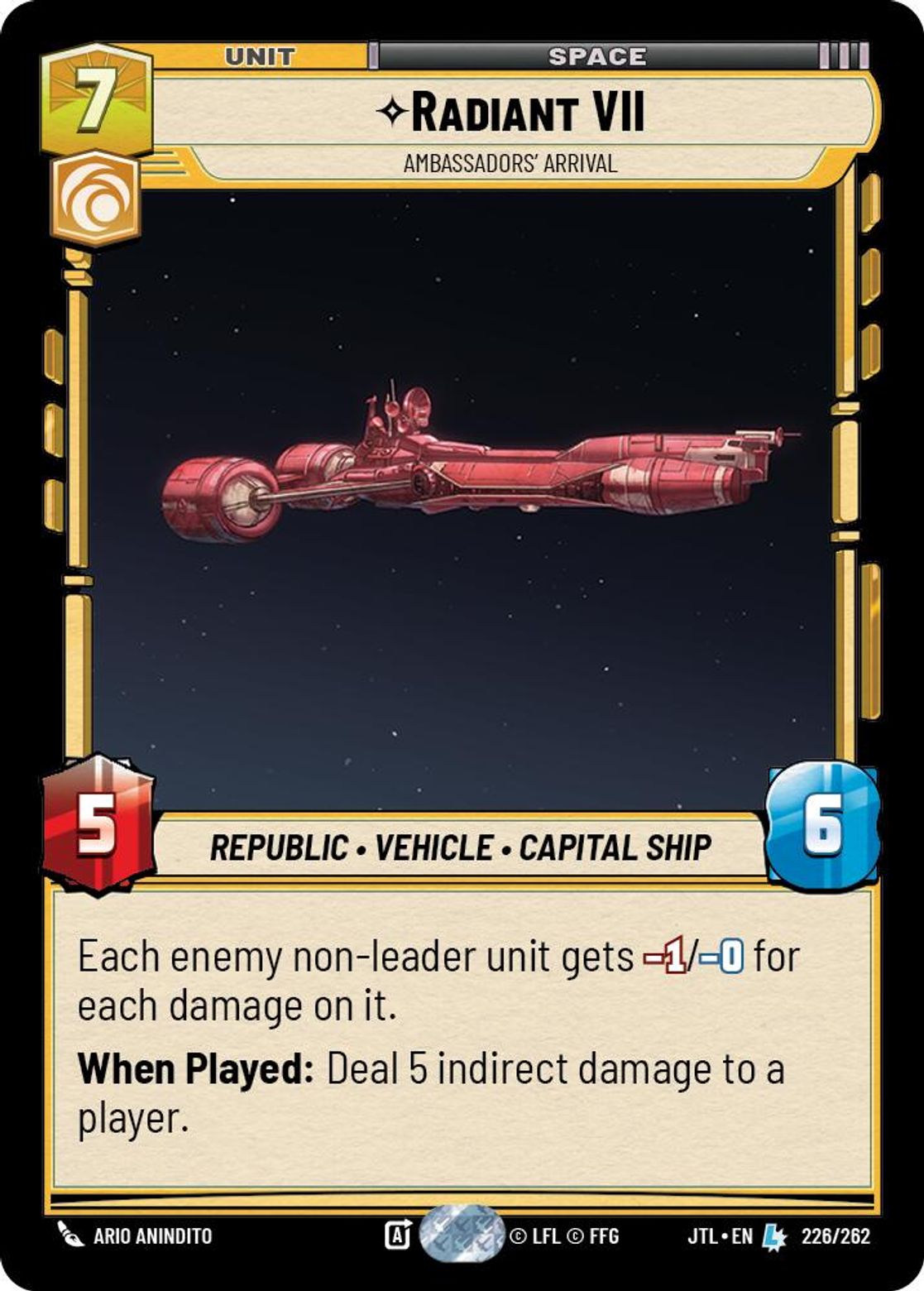 Radiant VII, Ambassadors' Arrival — Jump To Lightspeed 226