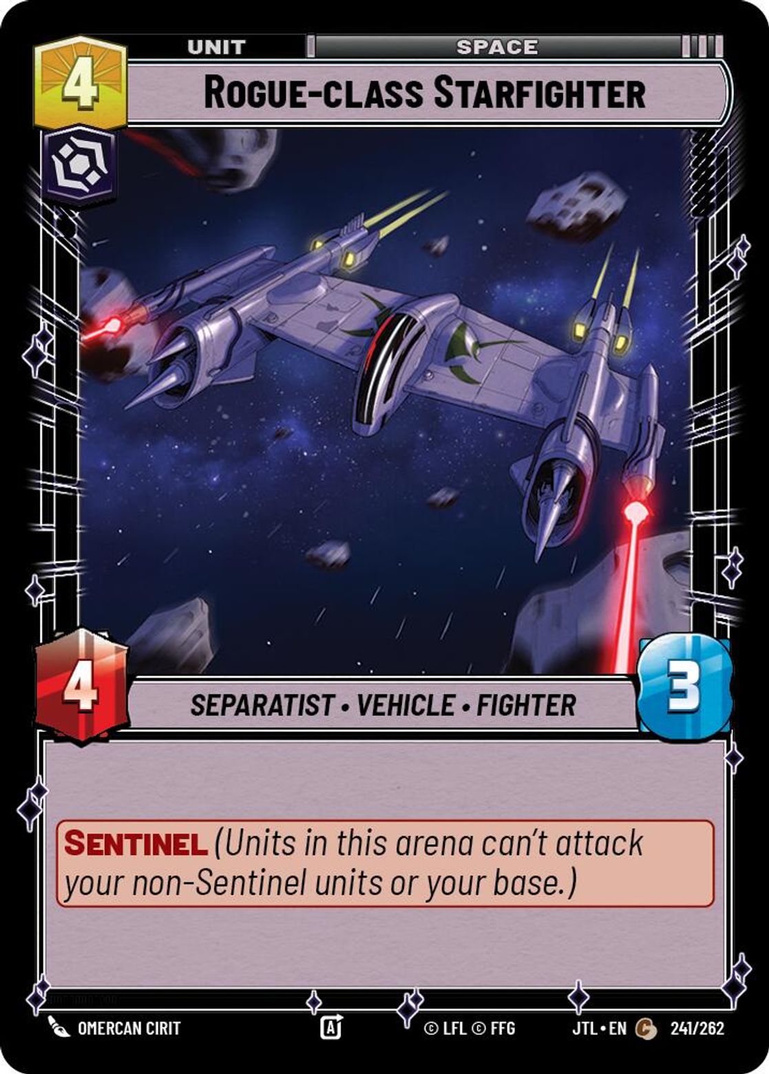 Rogue-class Starfighter — Jump To Lightspeed 241