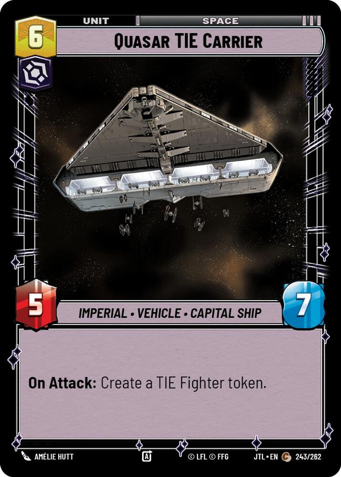 Quasar TIE Carrier — Jump To Lightspeed 243