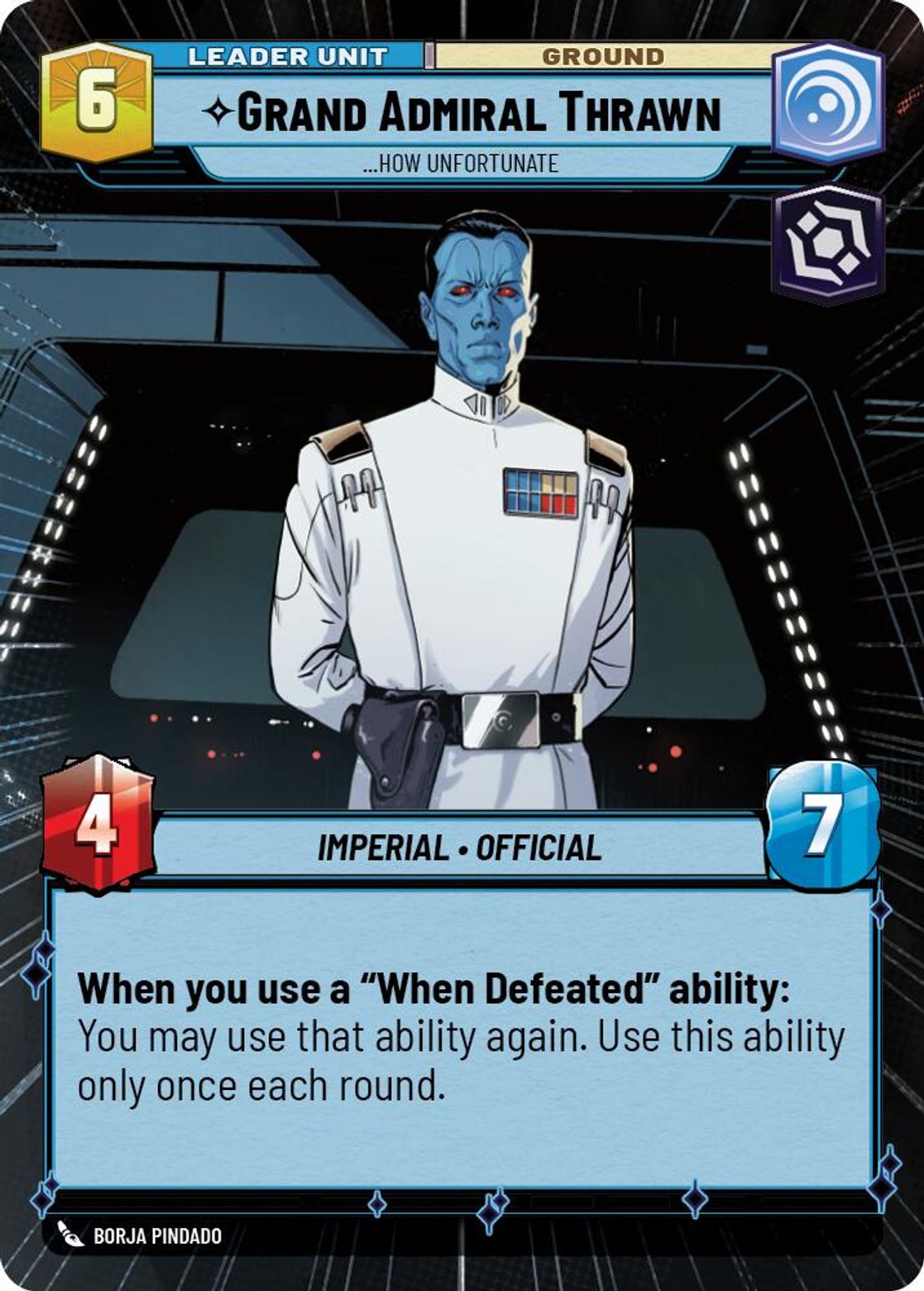 Grand Admiral Thrawn, ...How Unfortunate (verso)