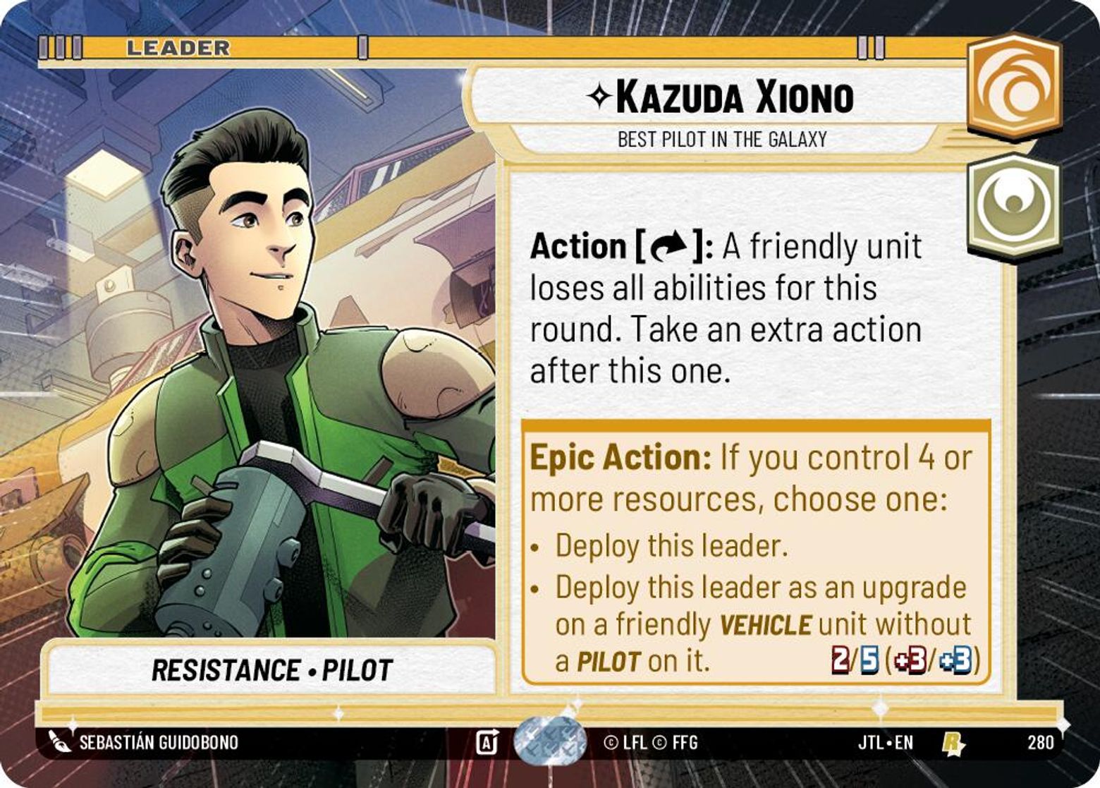 Kazuda Xiono, Best Pilot in the Galaxy — Jump To Lightspeed 280