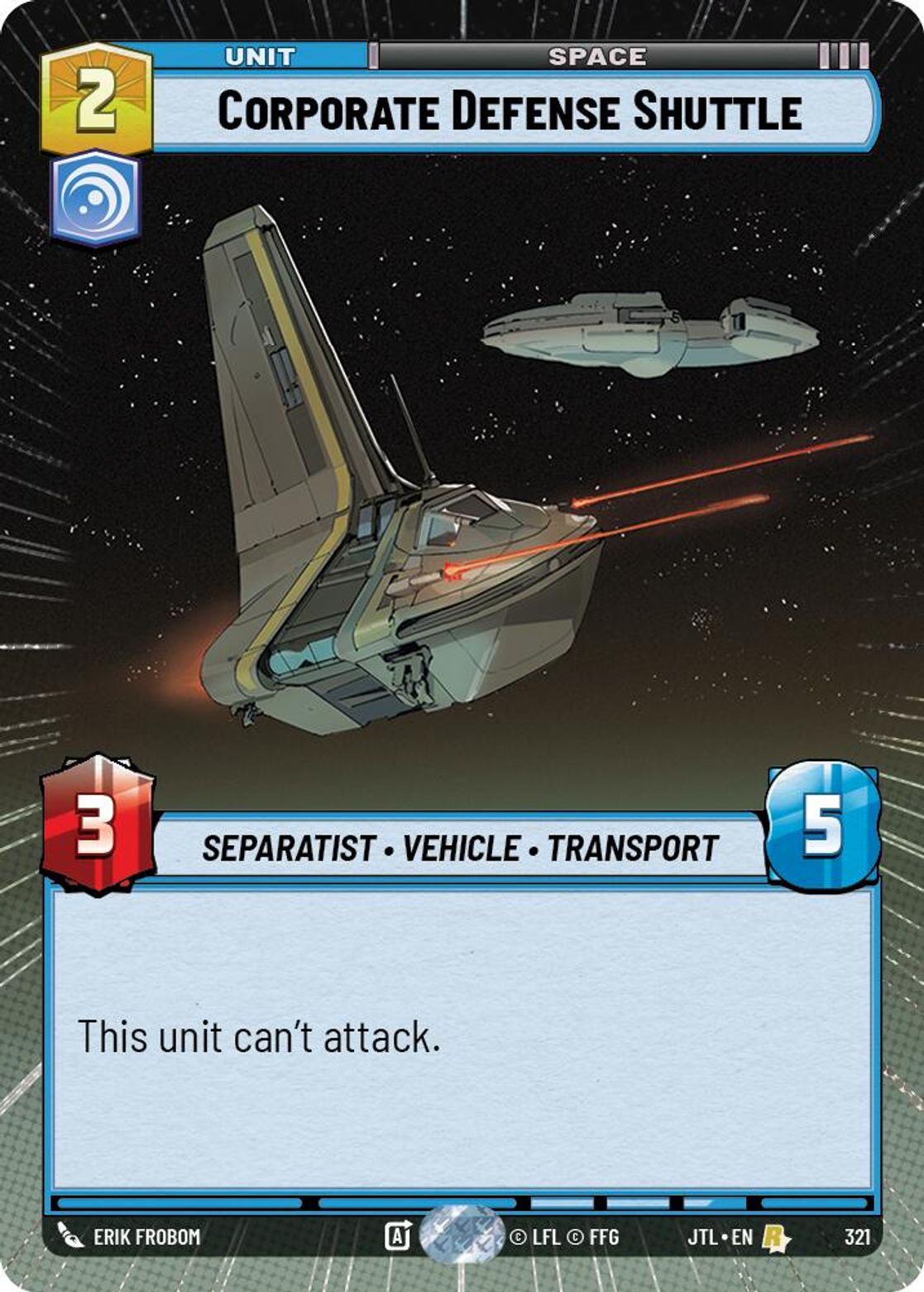 Corporate Defense Shuttle — Jump To Lightspeed 321