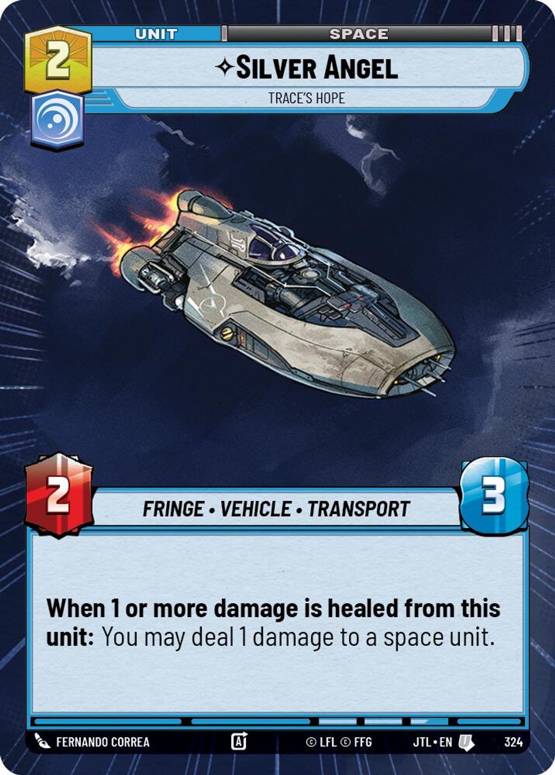 Silver Angel, Trace's Hope — Jump To Lightspeed 324