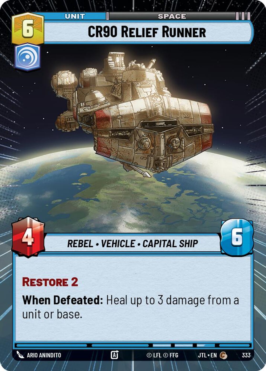 CR90 Relief Runner — Jump To Lightspeed 333