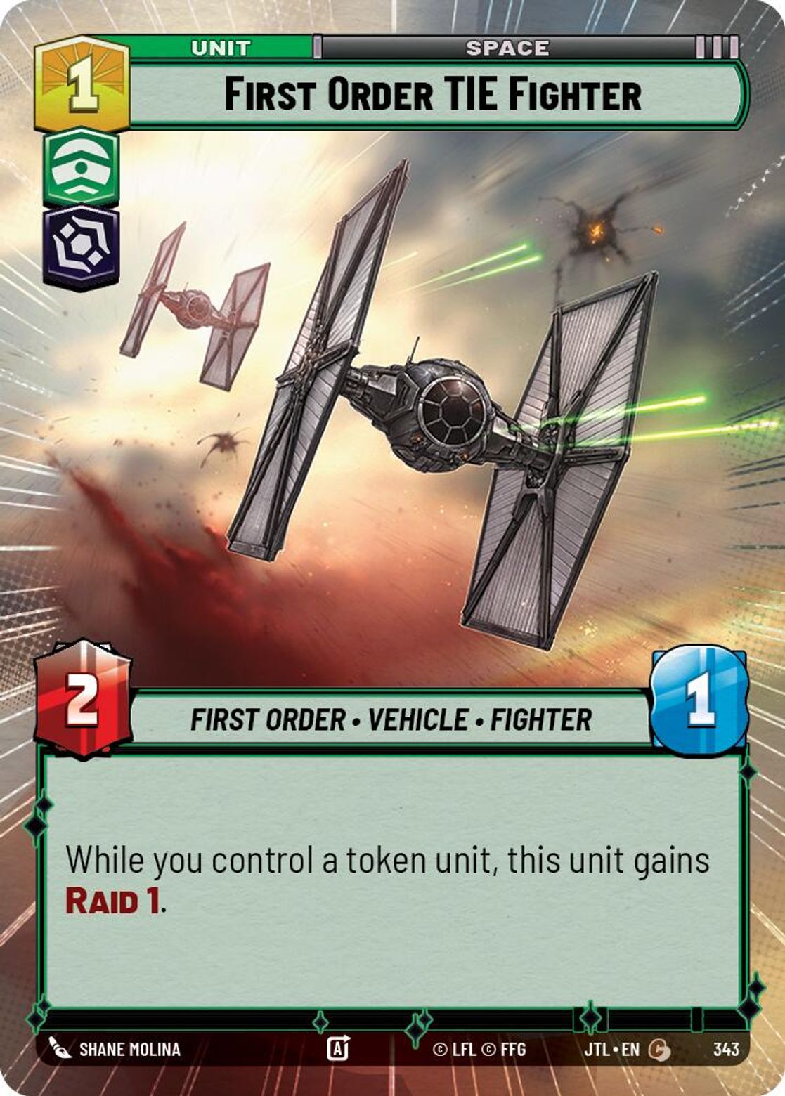First Order TIE Fighter — Jump To Lightspeed 343