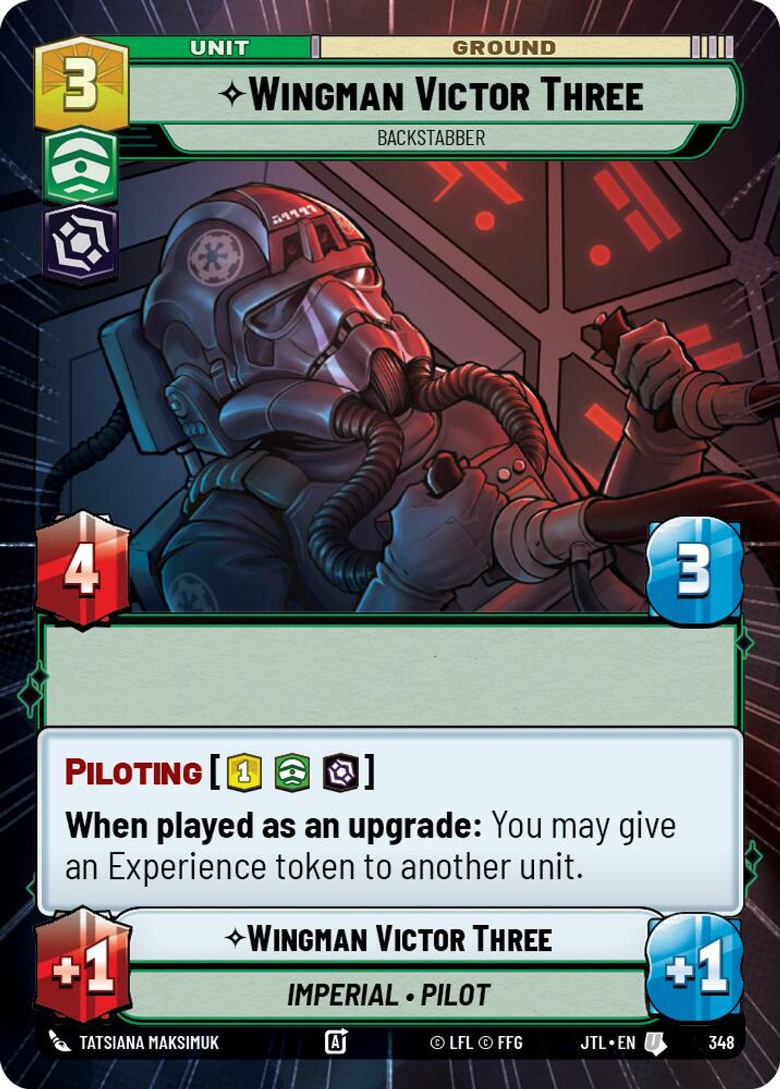 Wingman Victor Three, Backstabber — Jump To Lightspeed 348