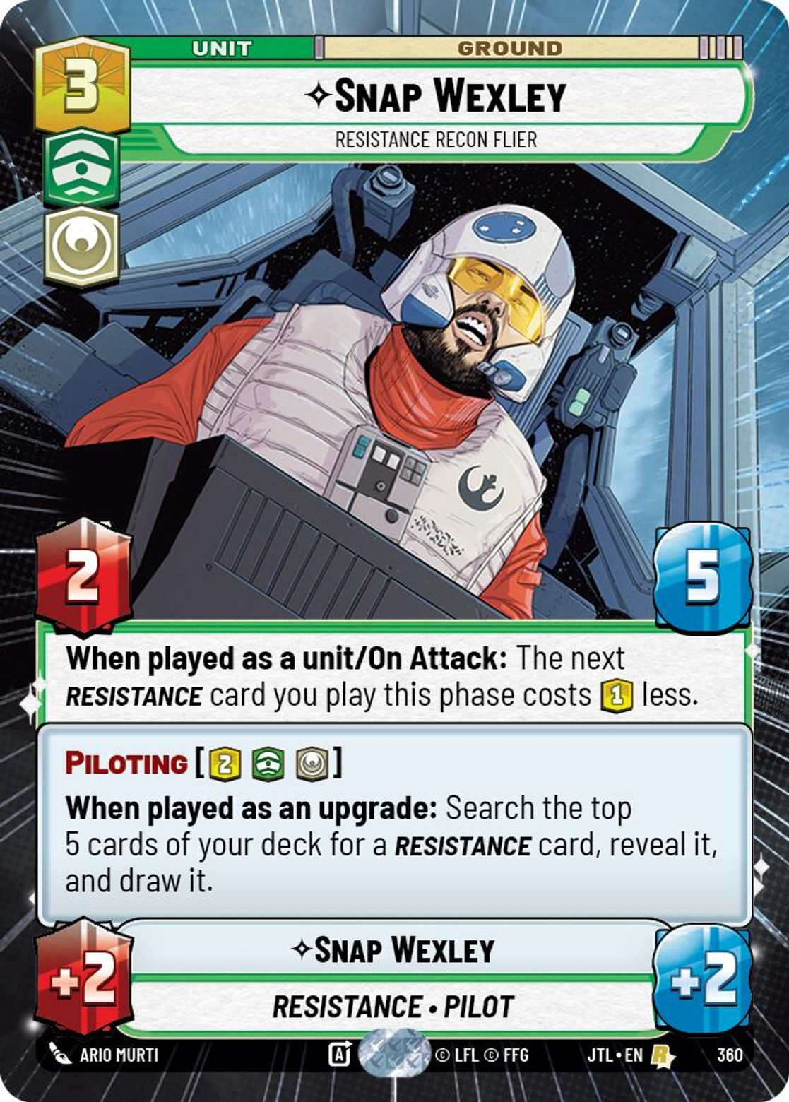 Snap Wexley, Resistance Recon Flier — Jump To Lightspeed 360