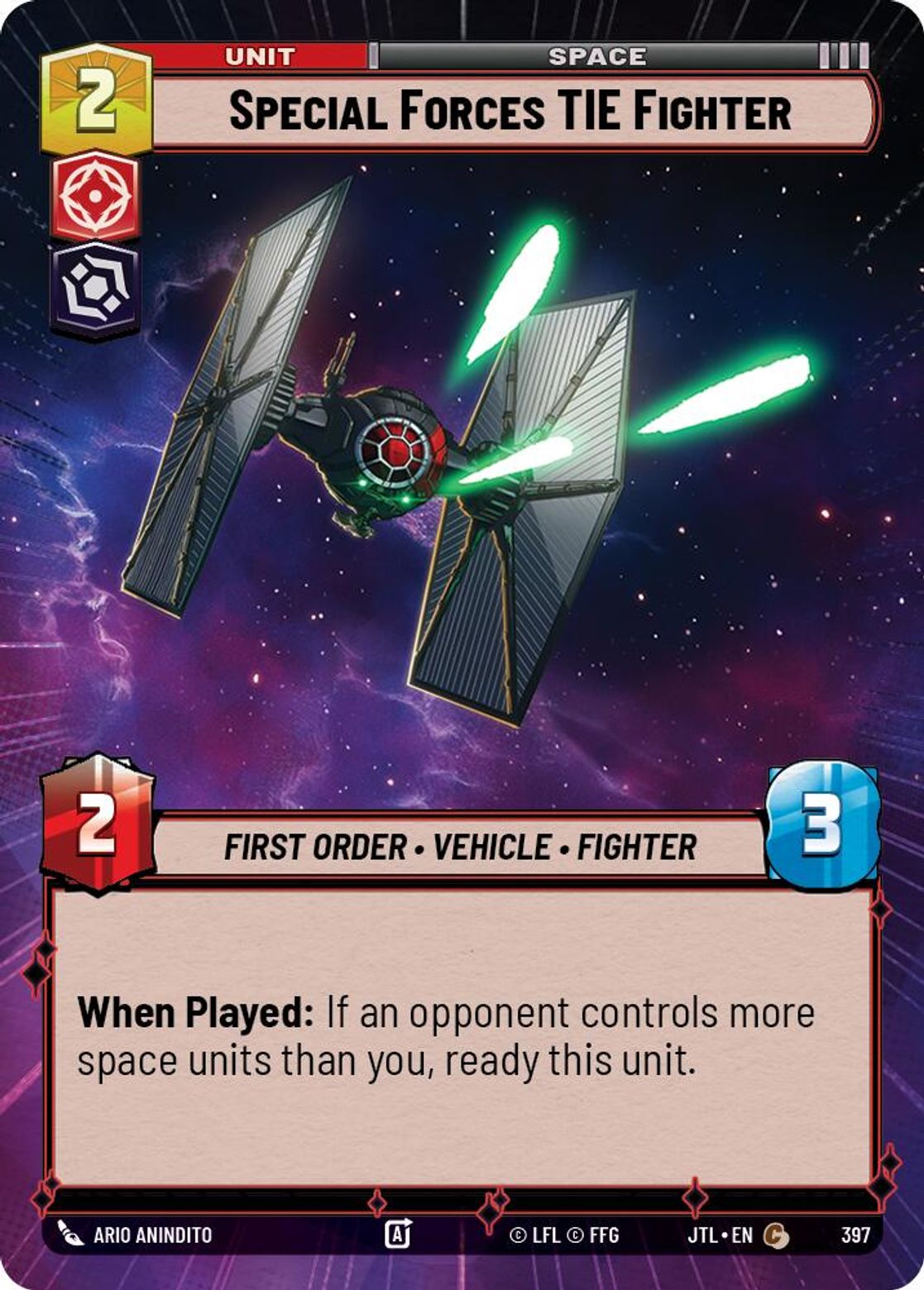 Special Forces TIE Fighter — Jump To Lightspeed 397