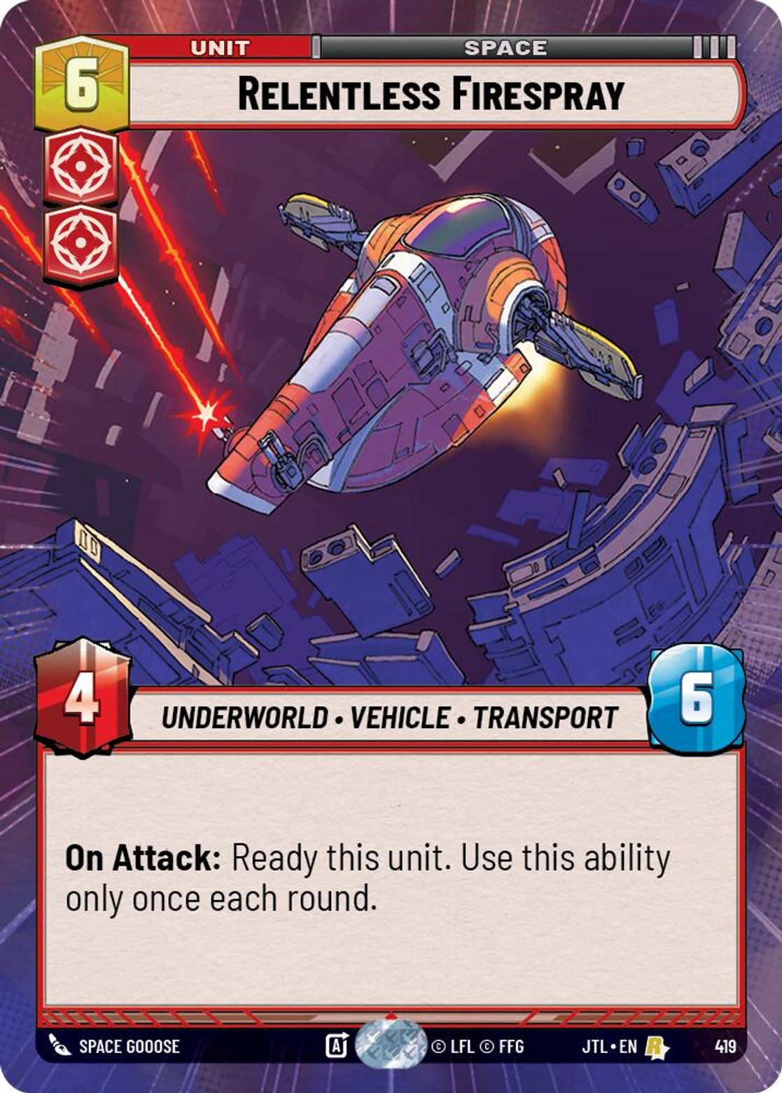 Relentless Firespray — Jump To Lightspeed 419