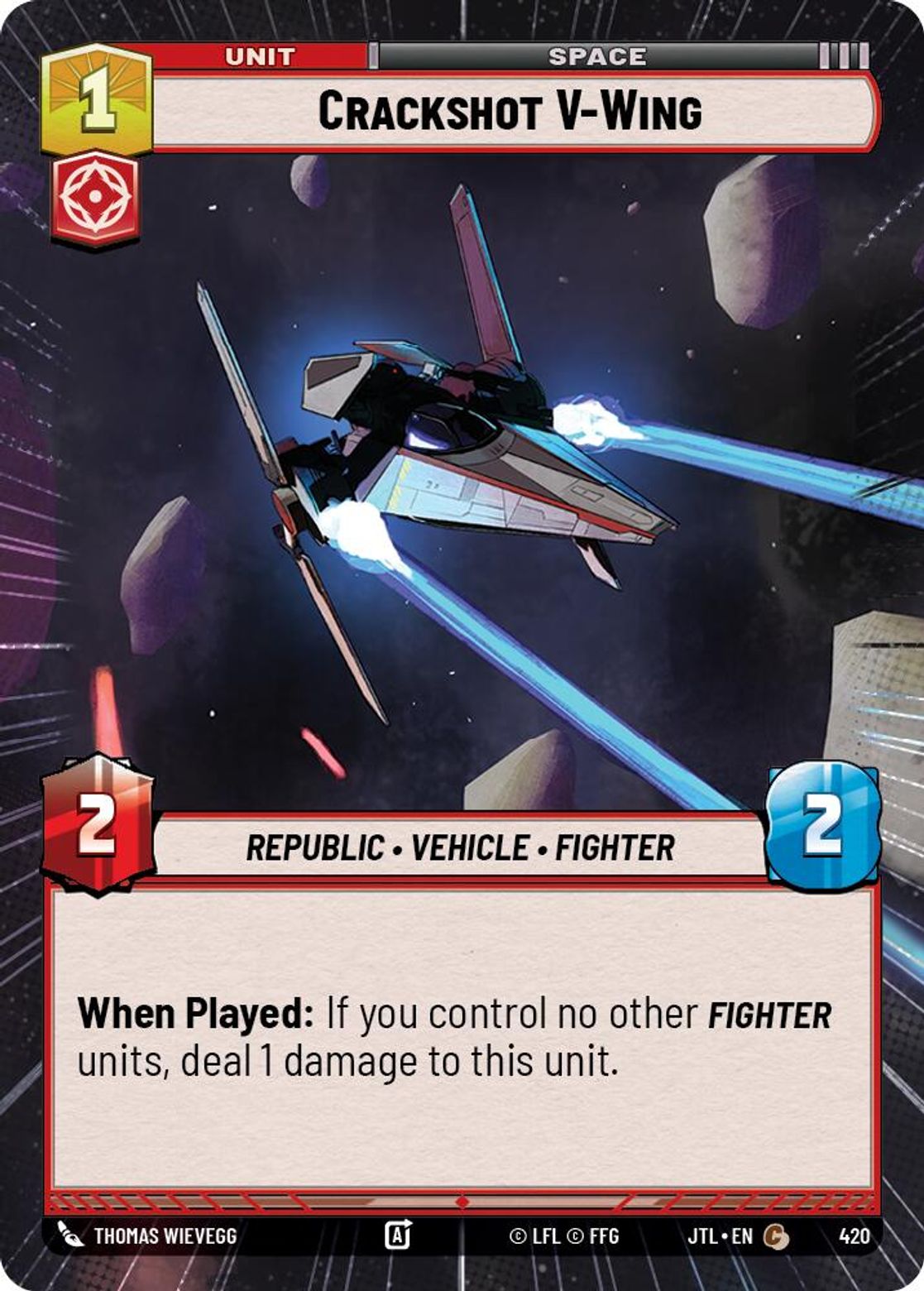 Crackshot V-Wing — Jump To Lightspeed 420