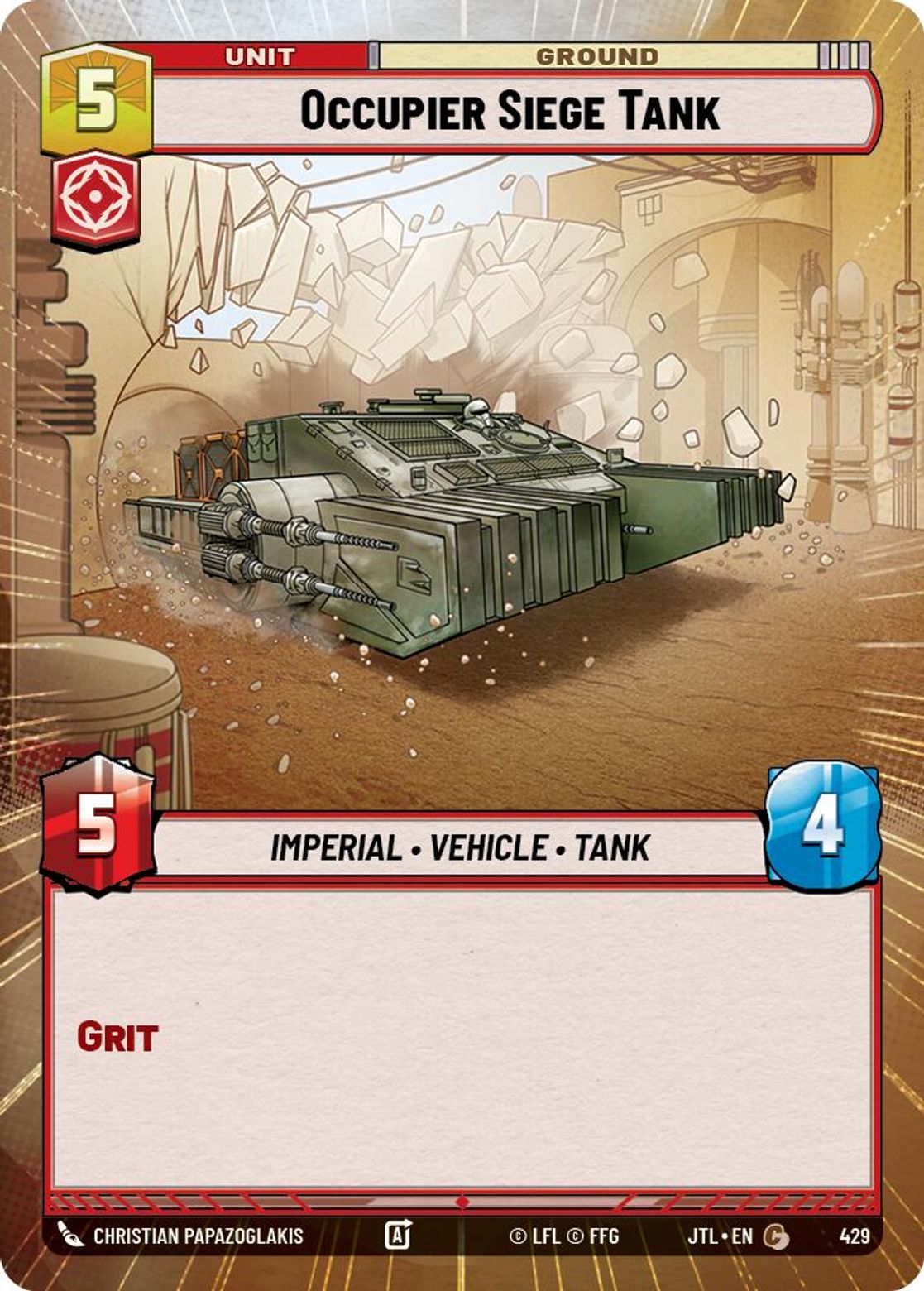 Occupier Siege Tank — Jump To Lightspeed 429