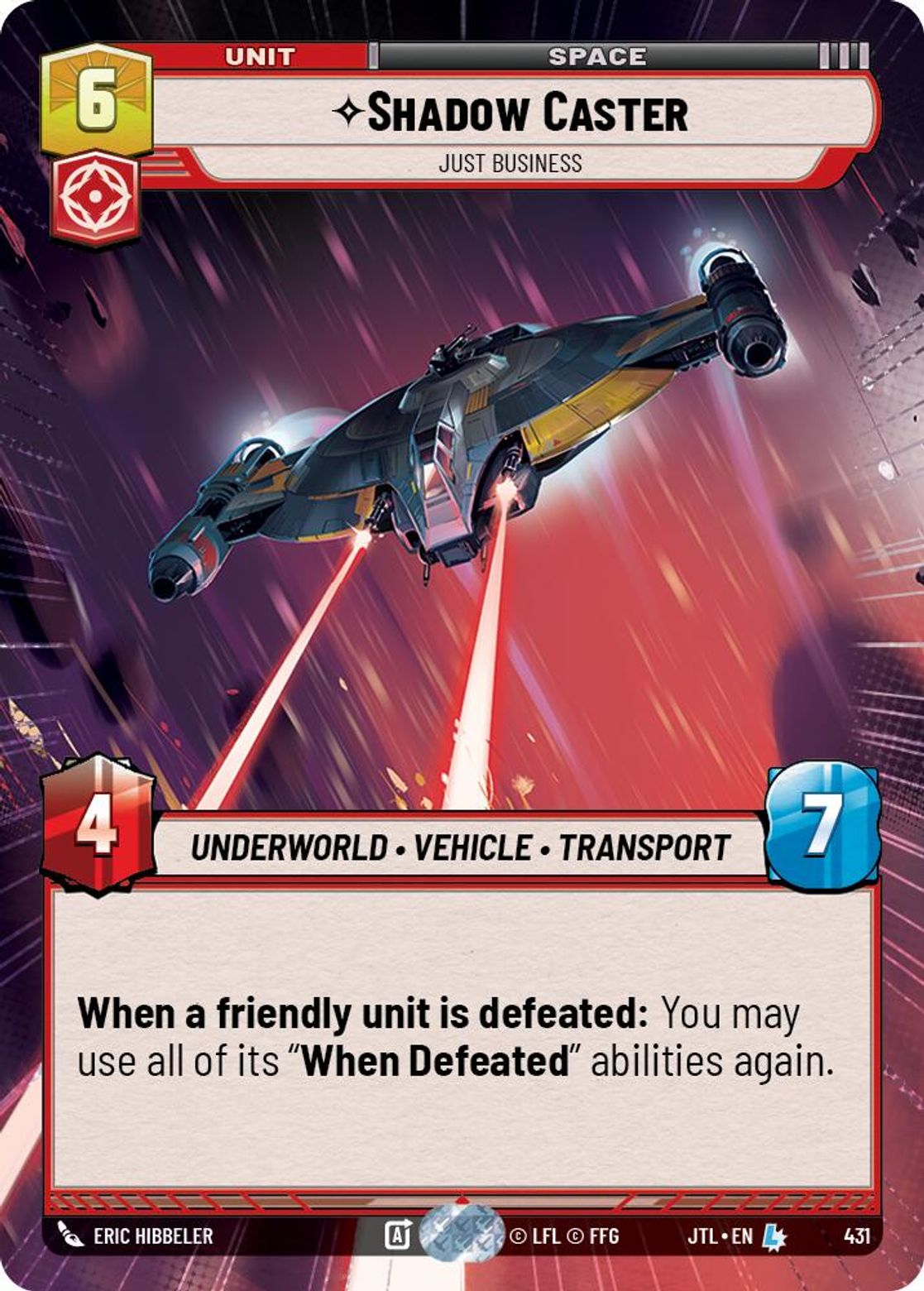 Shadow Caster, Just Business — Jump To Lightspeed 431