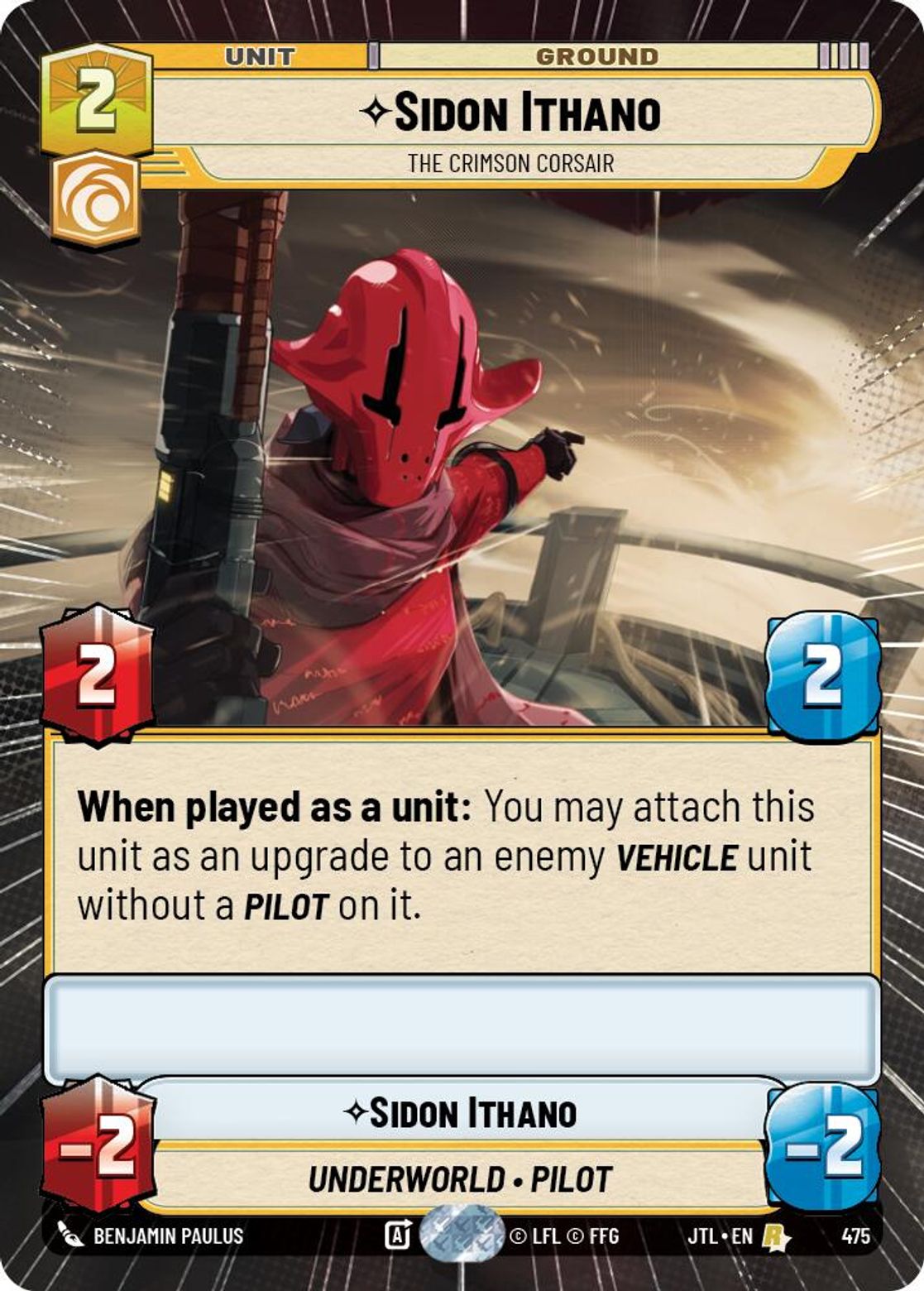 Sidon Ithano, The Crimson Corsair — Jump To Lightspeed 475