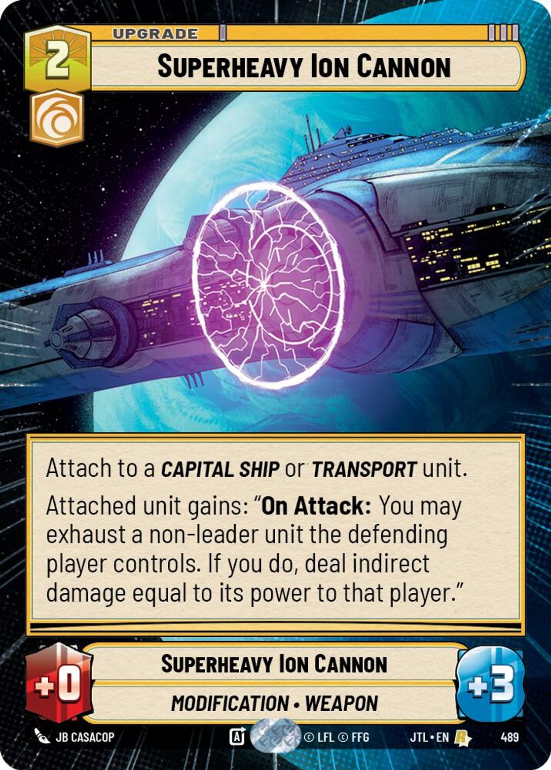 Superheavy Ion Cannon — Jump To Lightspeed 489