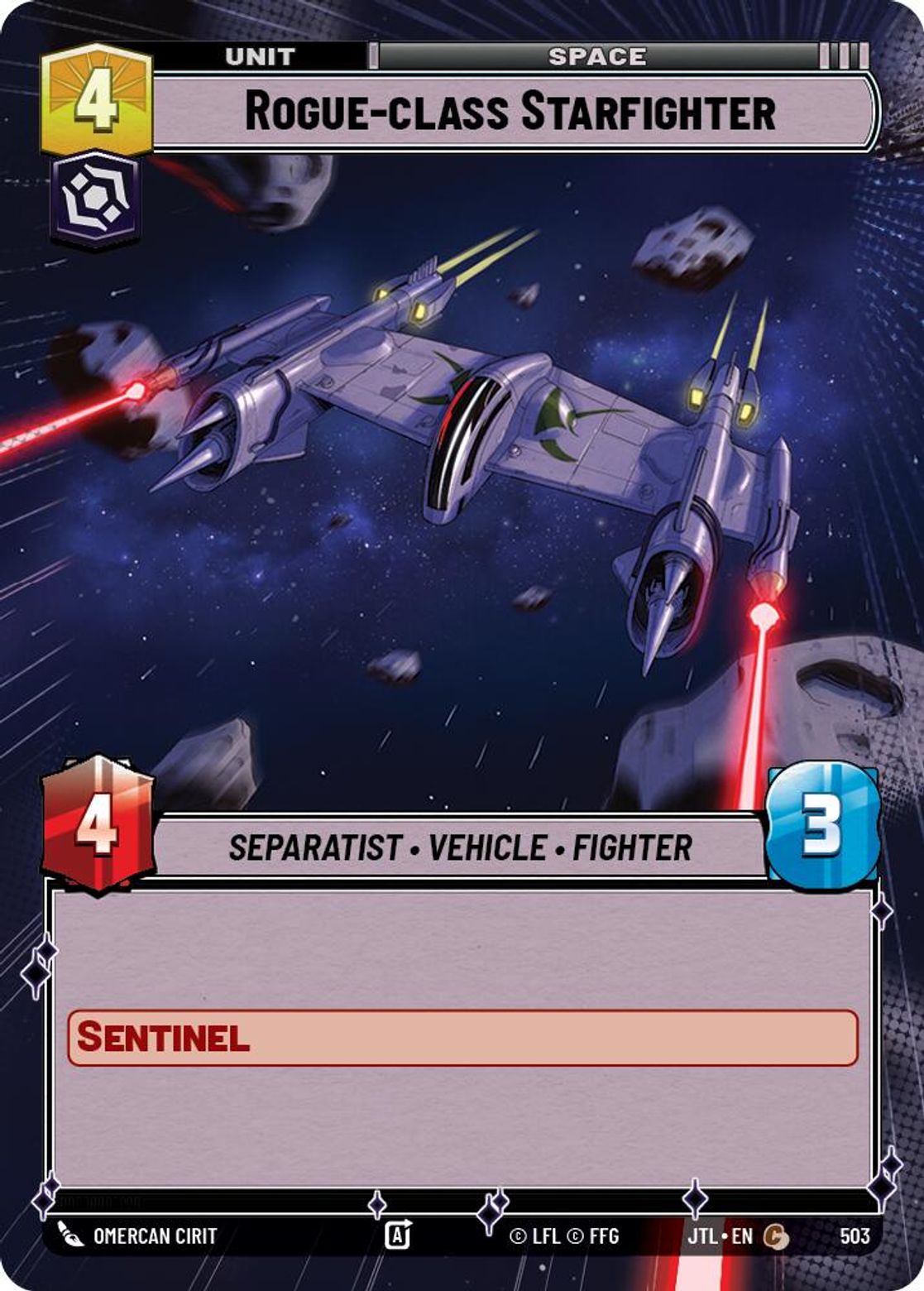 Rogue-class Starfighter — Jump To Lightspeed 503