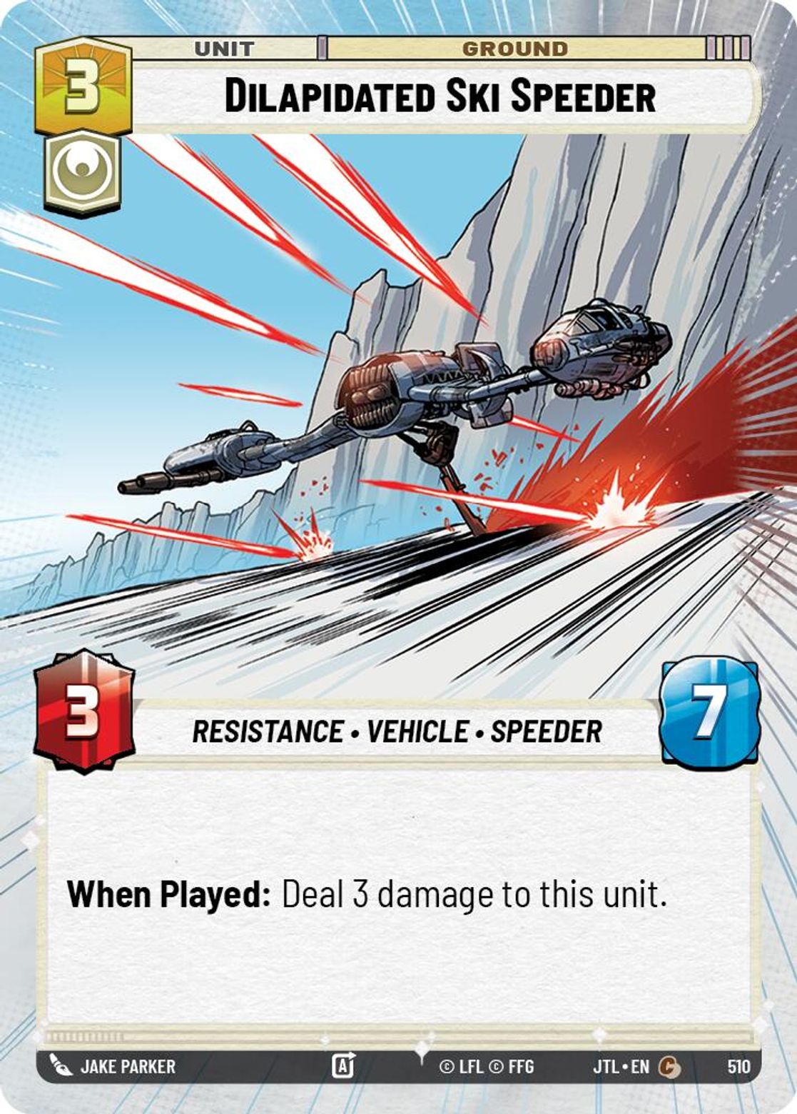 Dilapidated Ski Speeder — Jump To Lightspeed 510