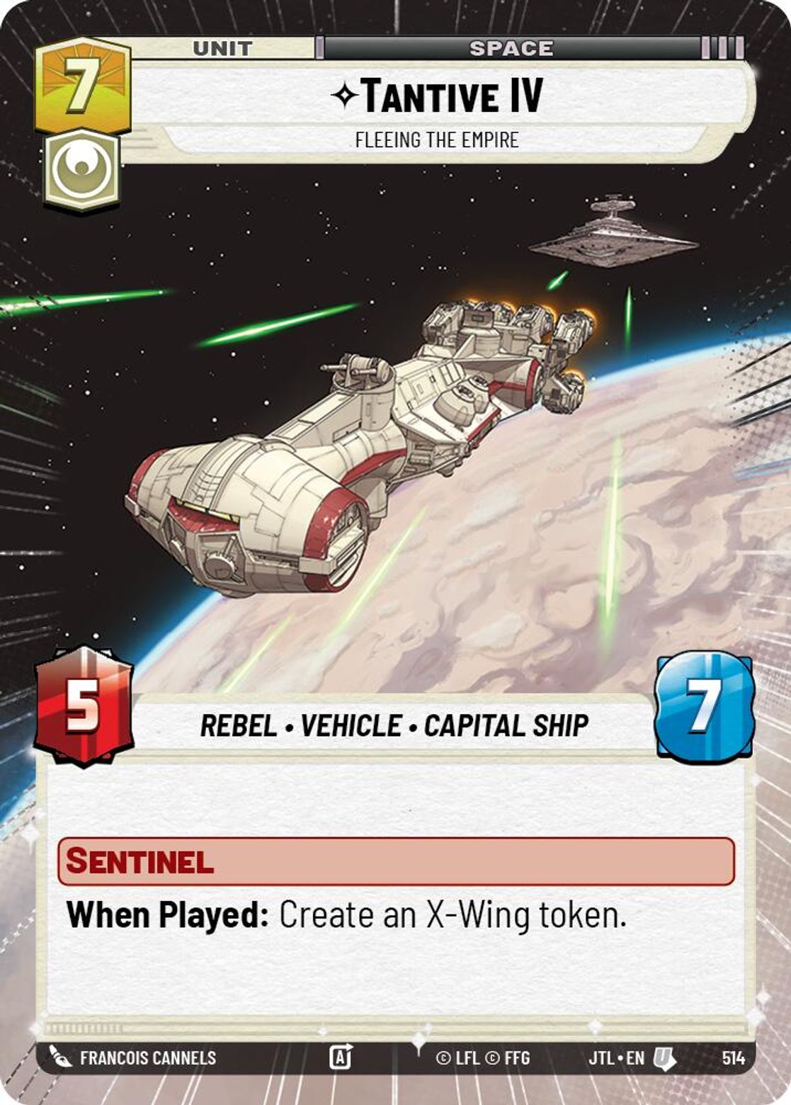 Tantive IV, Fleeing the Empire — Jump To Lightspeed 514