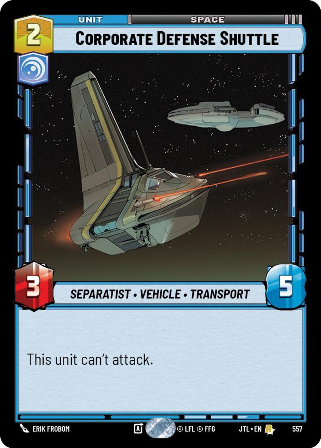 Corporate Defense Shuttle — Jump To Lightspeed 557