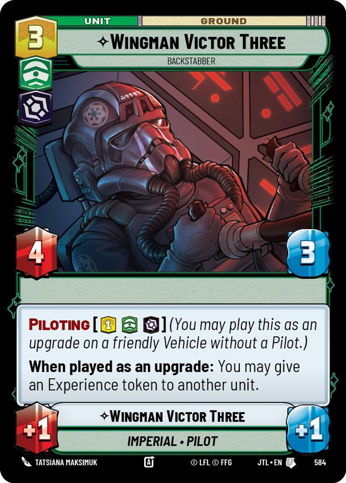 Wingman Victor Three, Backstabber — Jump To Lightspeed 584